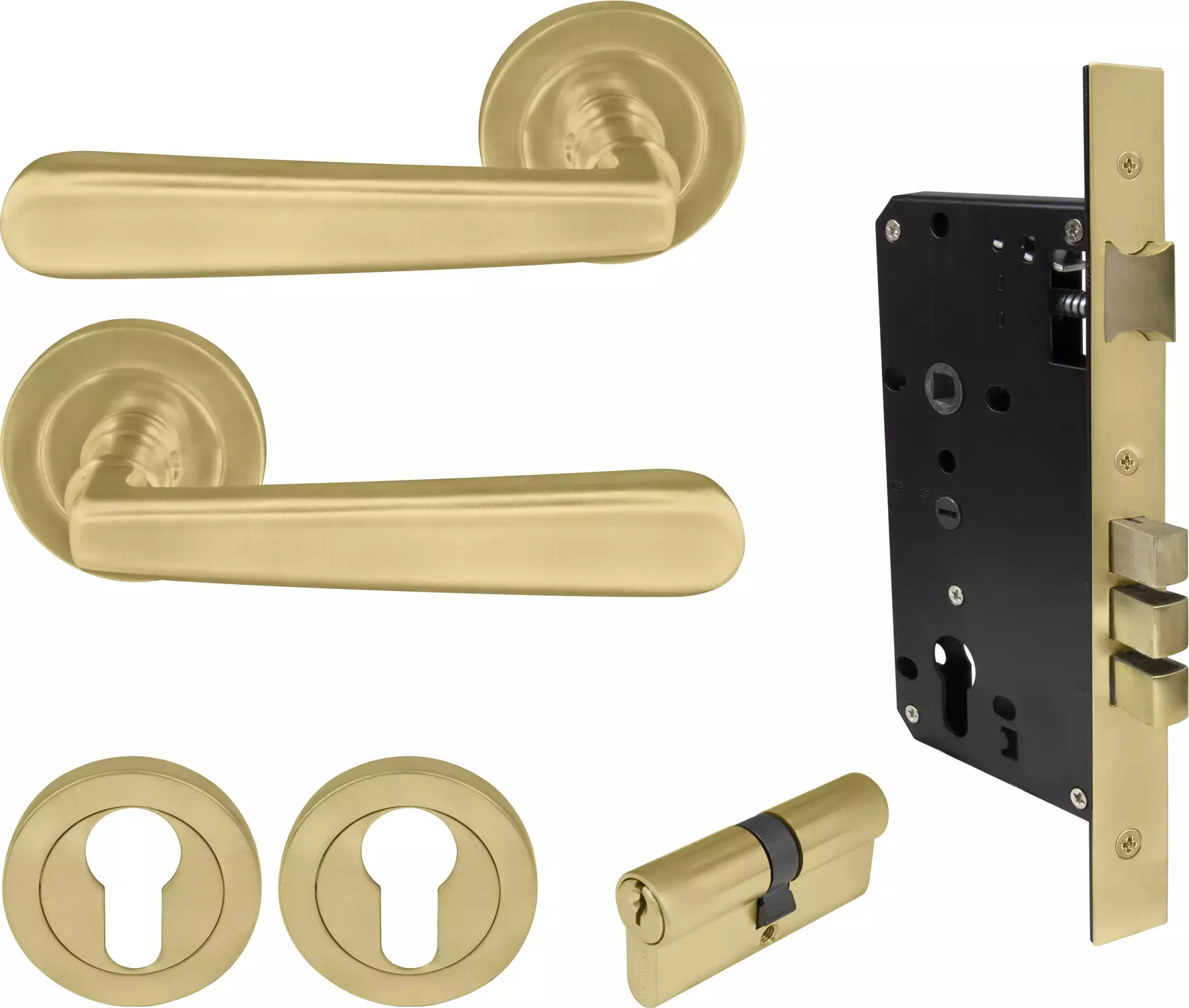 Villa Round Rose Entrance Set - E85 - Key/Key - MSB