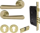 Villa Round Rose Entrance Set - E85 - Key/Key - PB