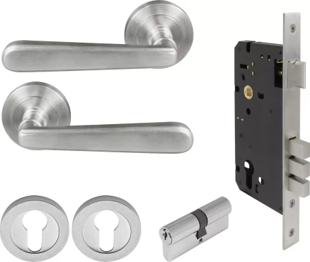 Villa Round Rose Entrance Set - E85 - Key/Key - PC