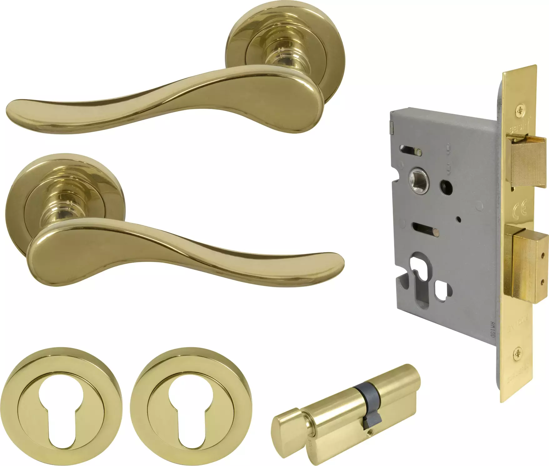 Haven Round Rose Entrance Set - E48 - UB