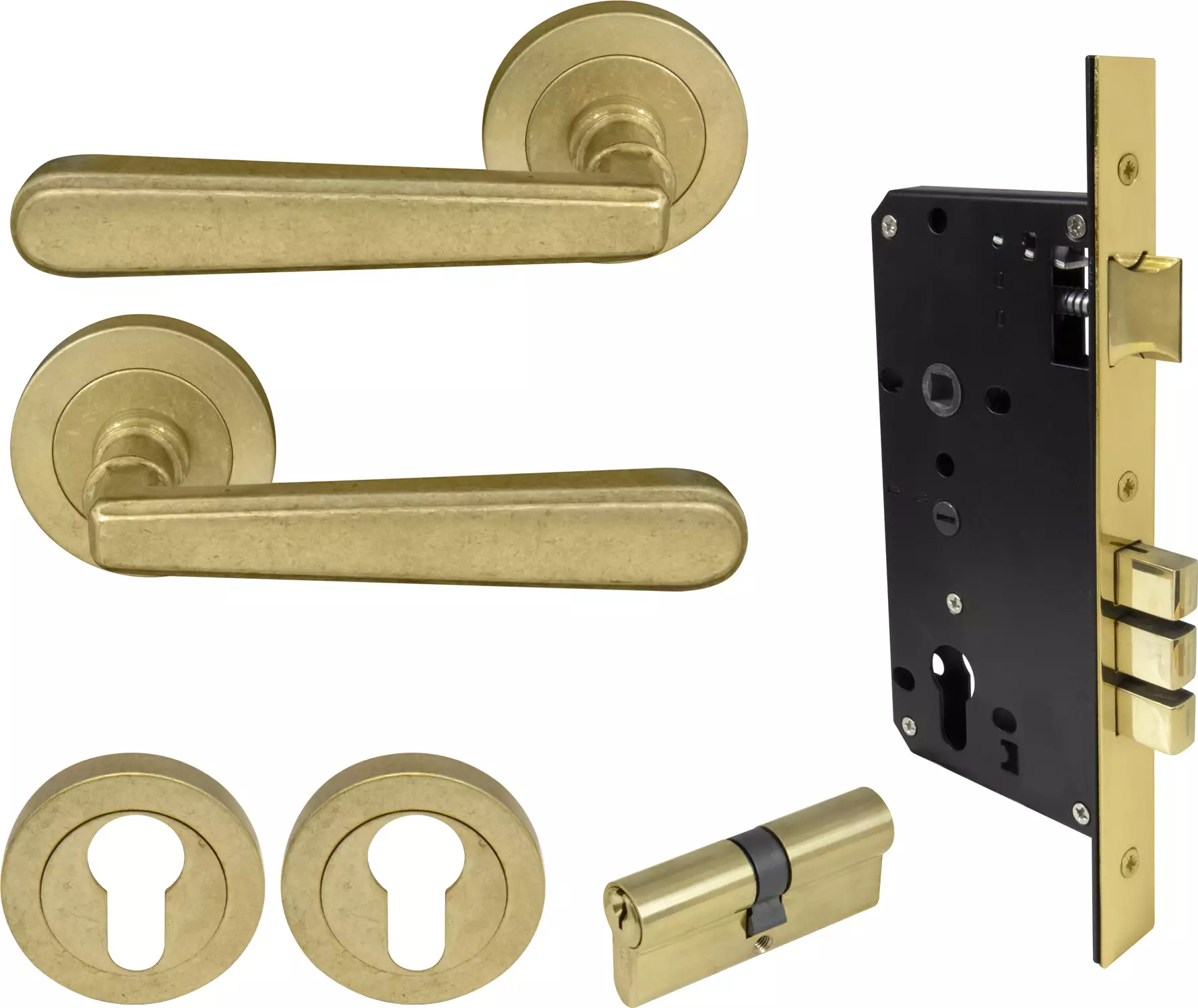 Villa Round Rose Entrance Set - E85 - Key/Key - RLB