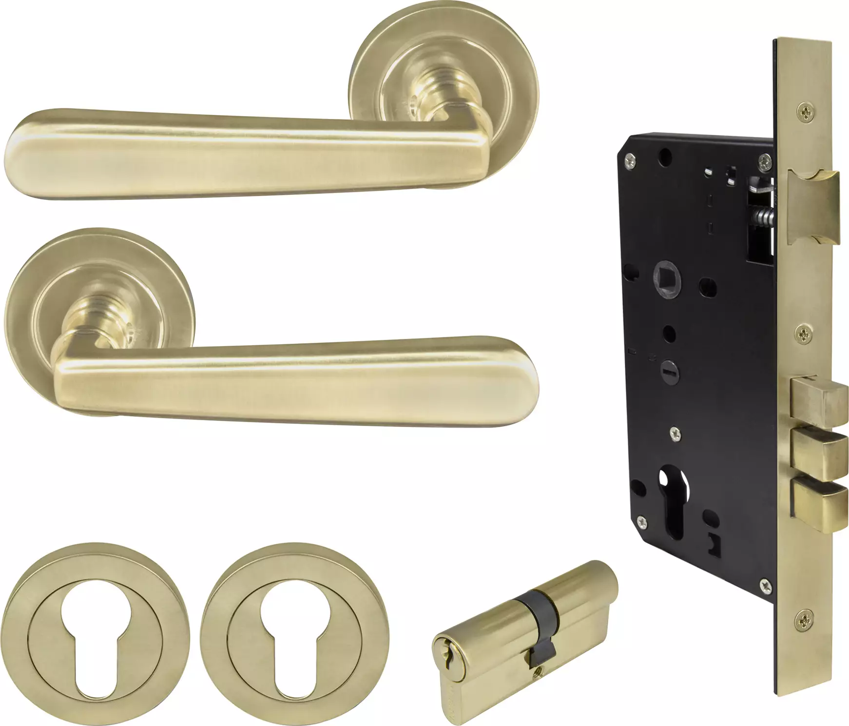 Villa Round Rose Entrance Set - E85 - Key/Key - USB