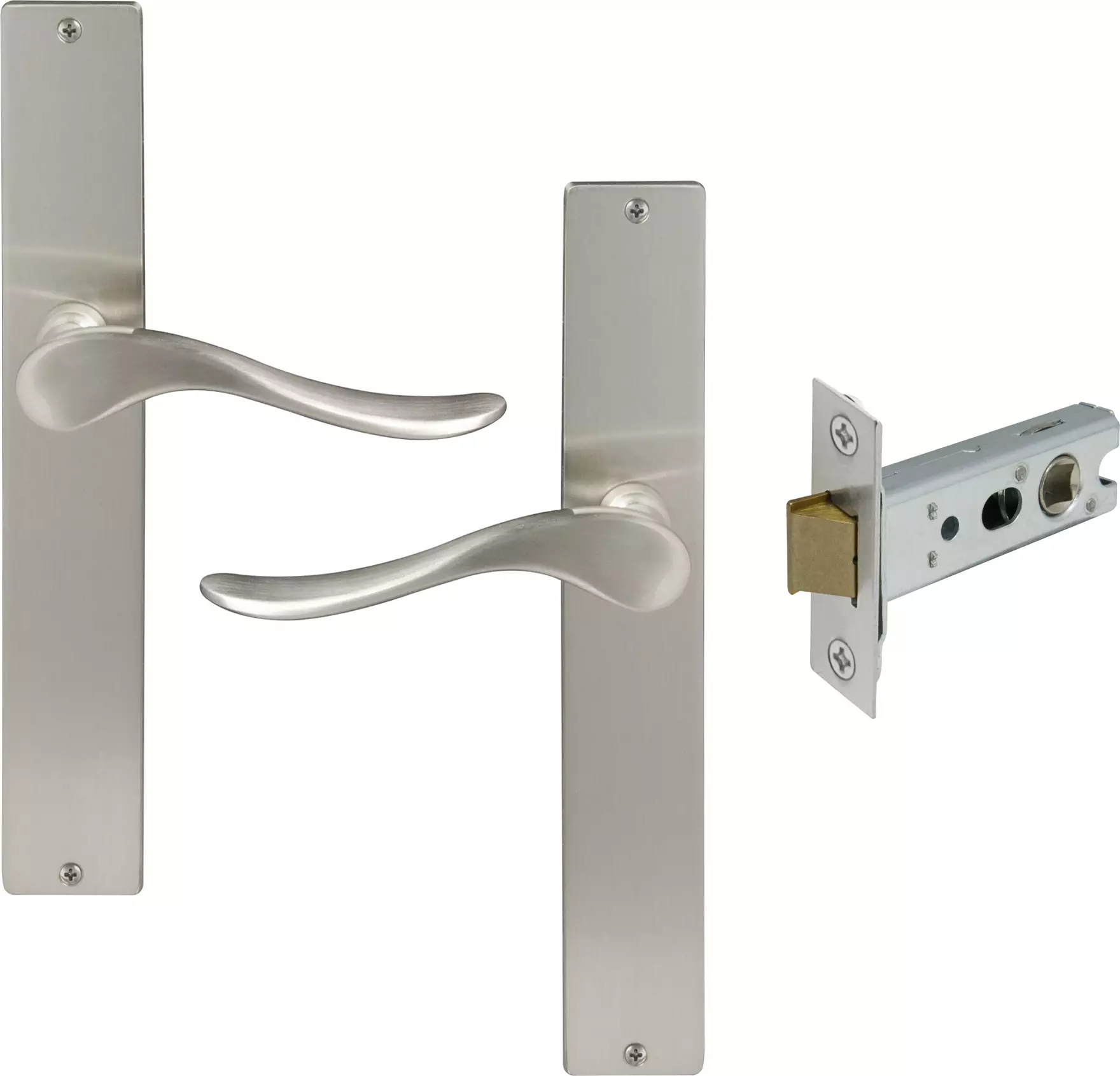 Haven Longplate Square Passage Set - BN