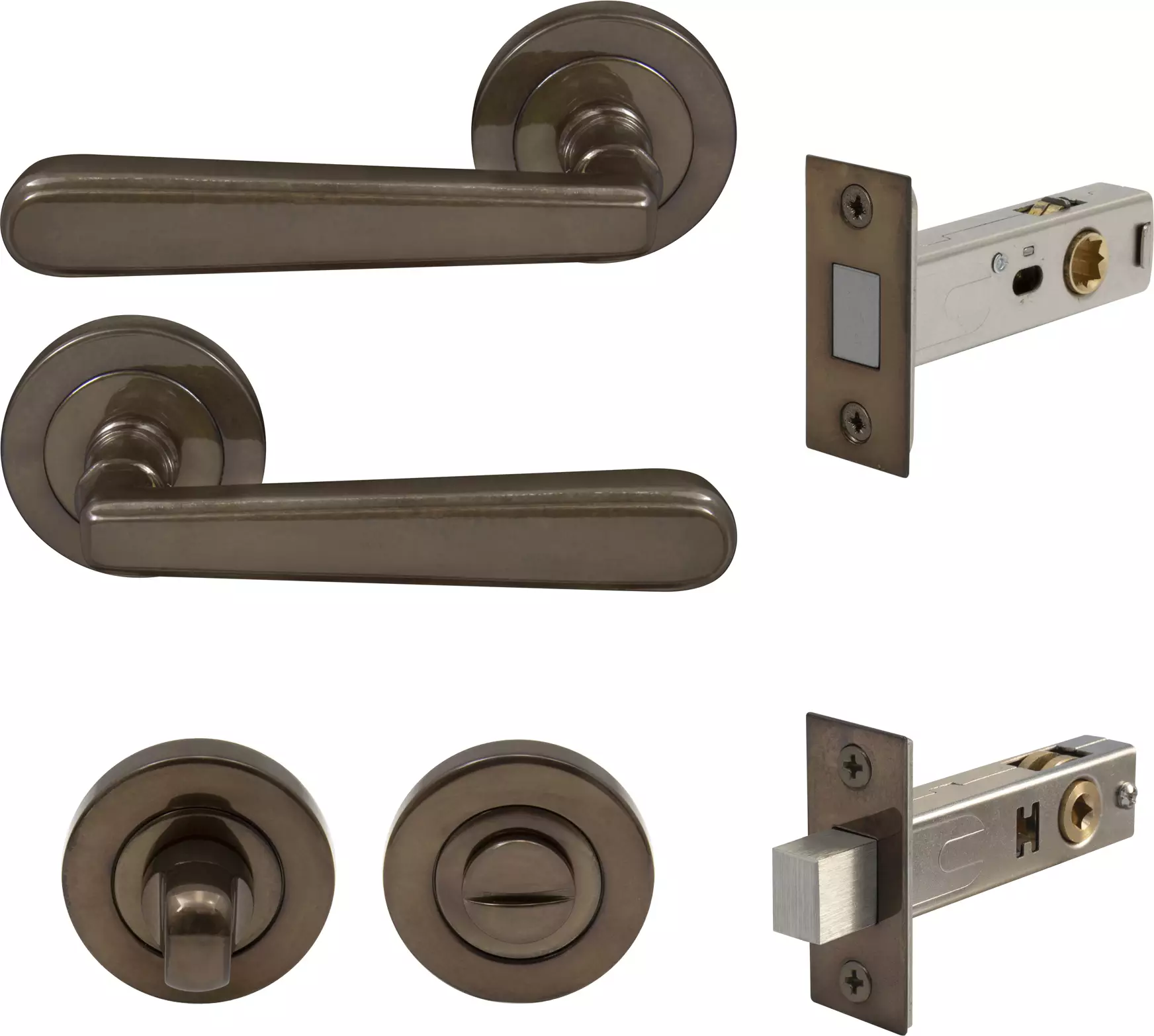 Villa Round Rose Privacy Set - Magn. Latch - AB