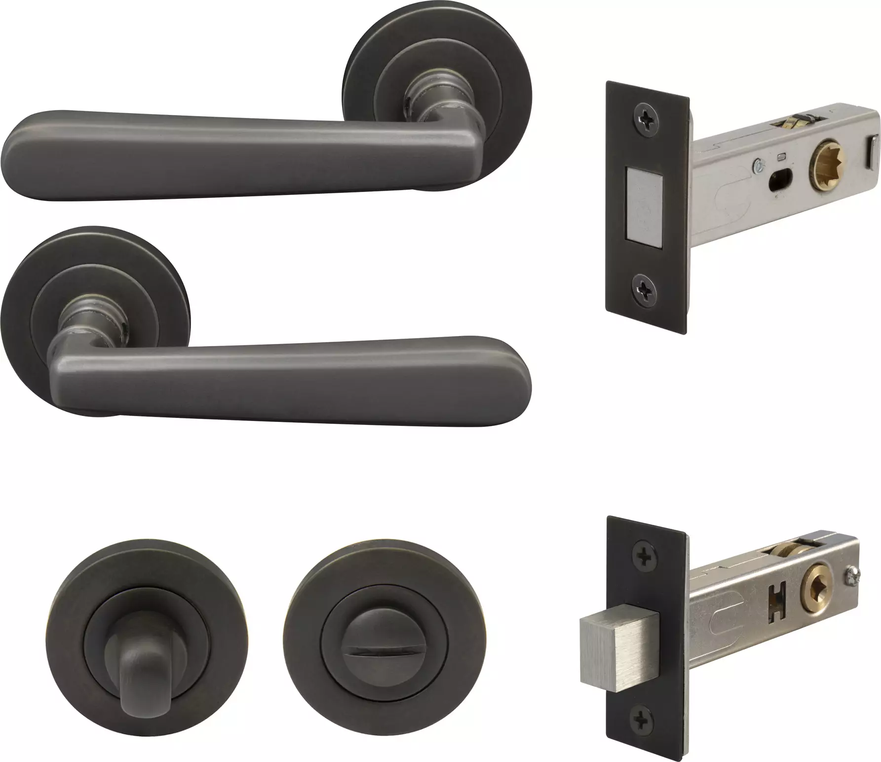 Villa Round Rose Privacy Set - Magn. Latch - DRB