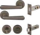 Villa Round Rose Privacy Set - Magn. Latch - NB