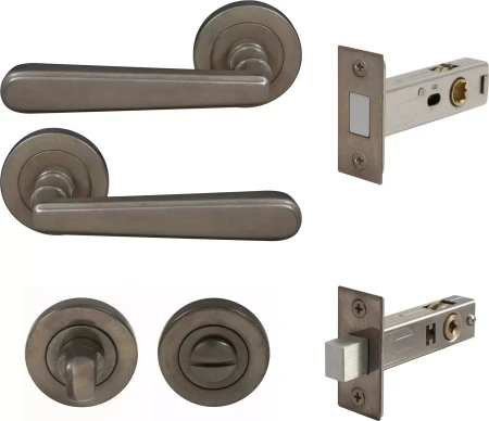Villa Round Rose Privacy Set - Magn. Latch - NB