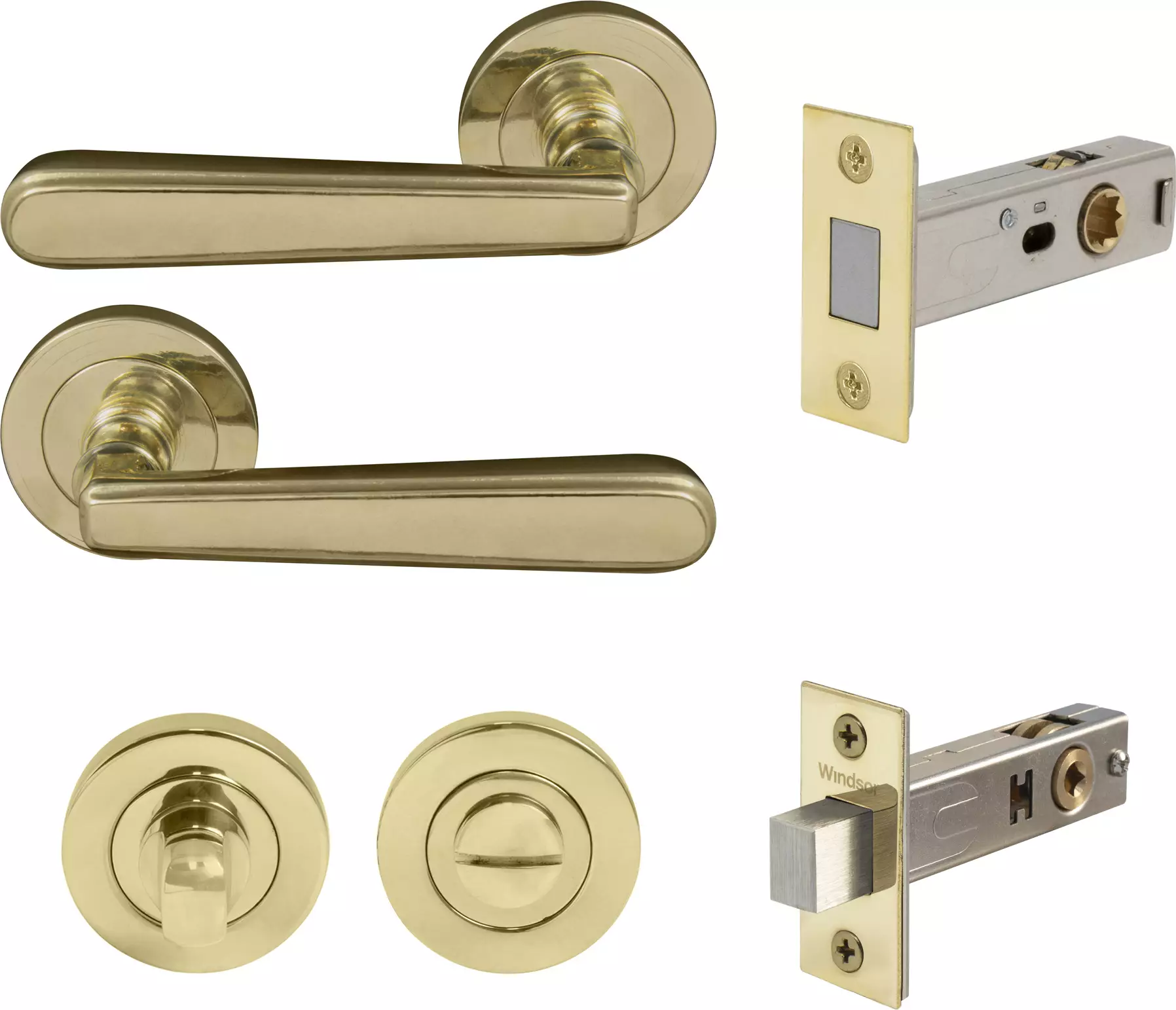 Villa Round Rose Privacy Set - Magn. Latch - PB