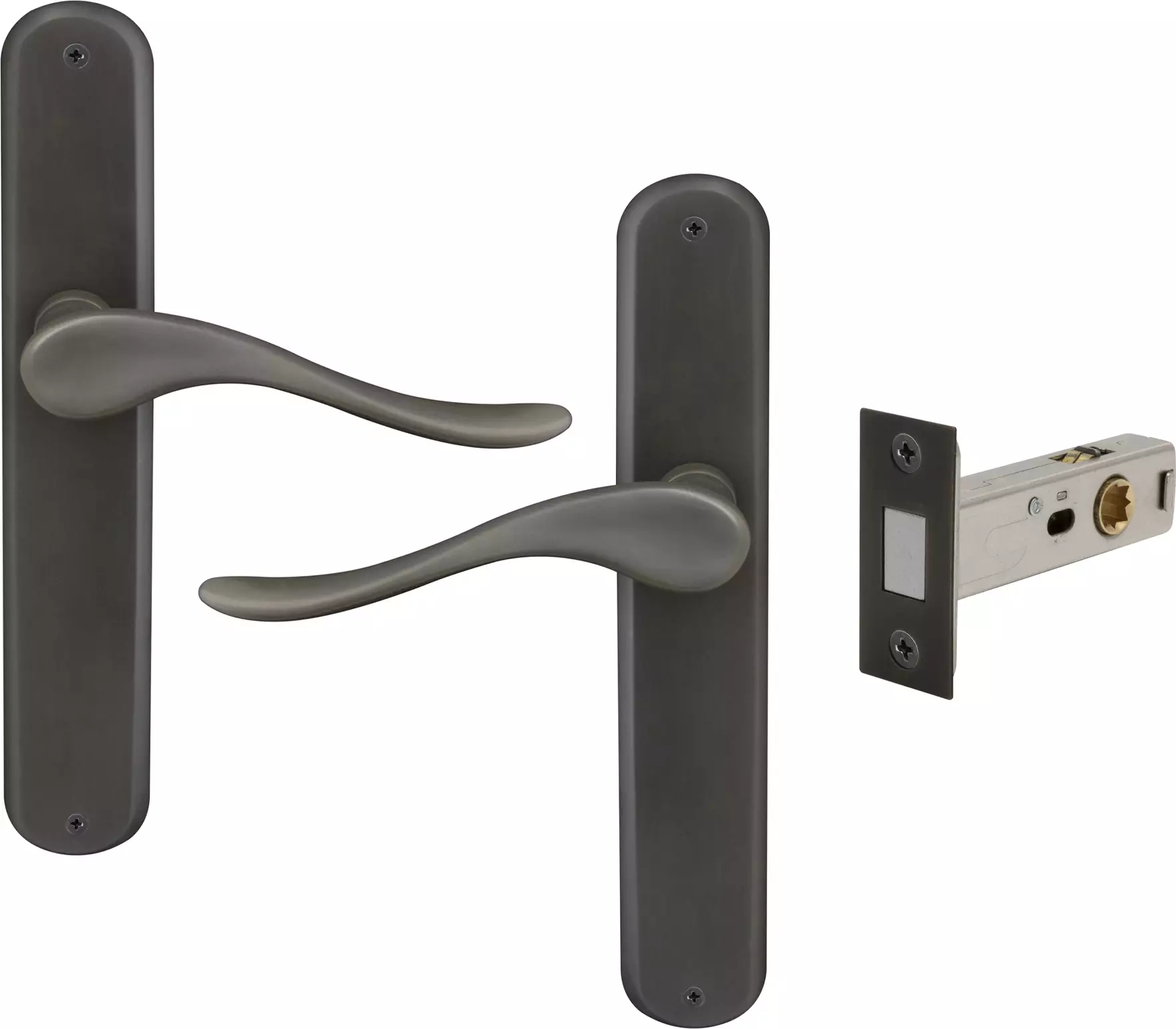 Haven Longplate Oval Passage Set - Magn. Latch - DRB