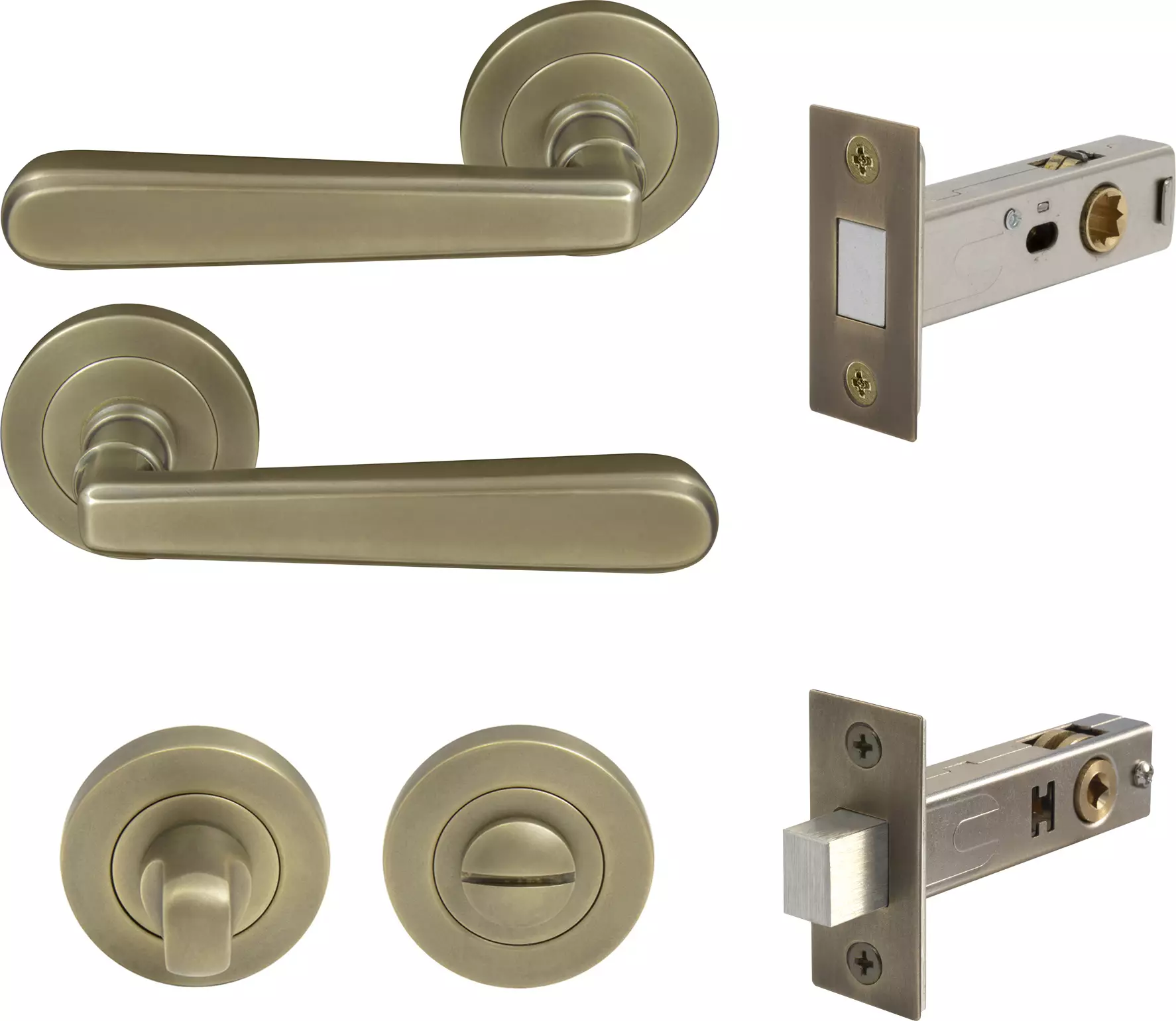 Villa Round Rose Privacy Set - Magn. Latch - RB