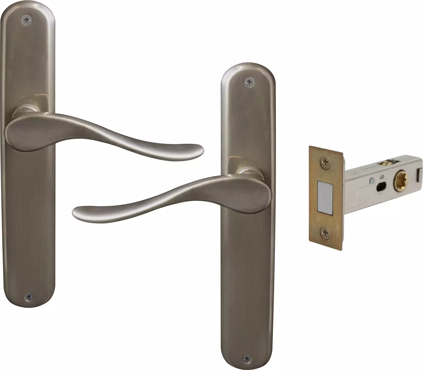 Haven Longplate Oval Passage Set - Magn. Latch - NB