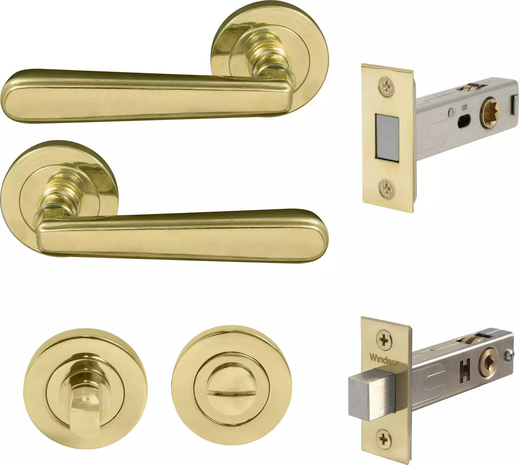 Villa Round Rose Privacy Set - Magn. Latch - UB