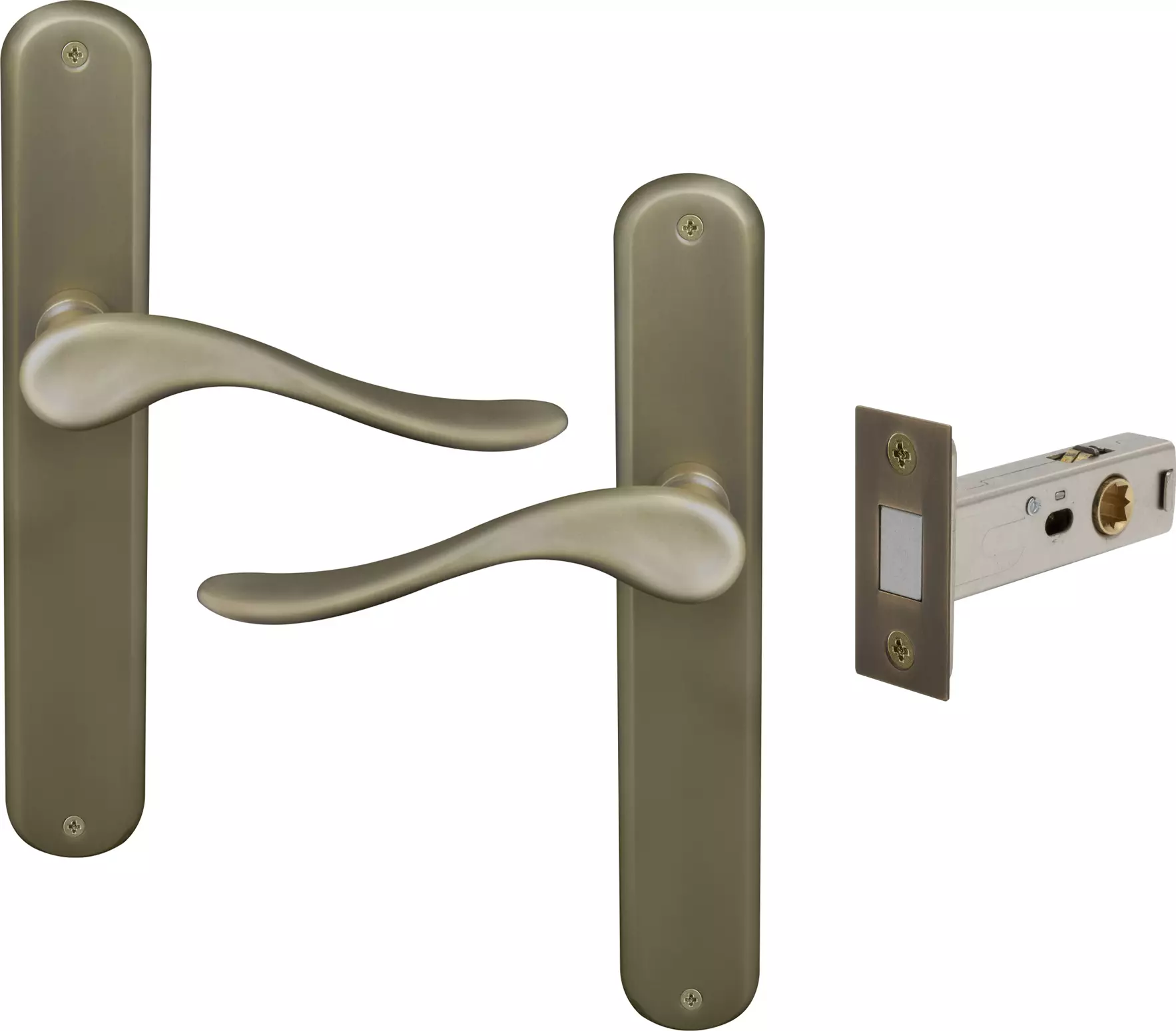 Haven Longplate Oval Passage Set - Magn. Latch - RB