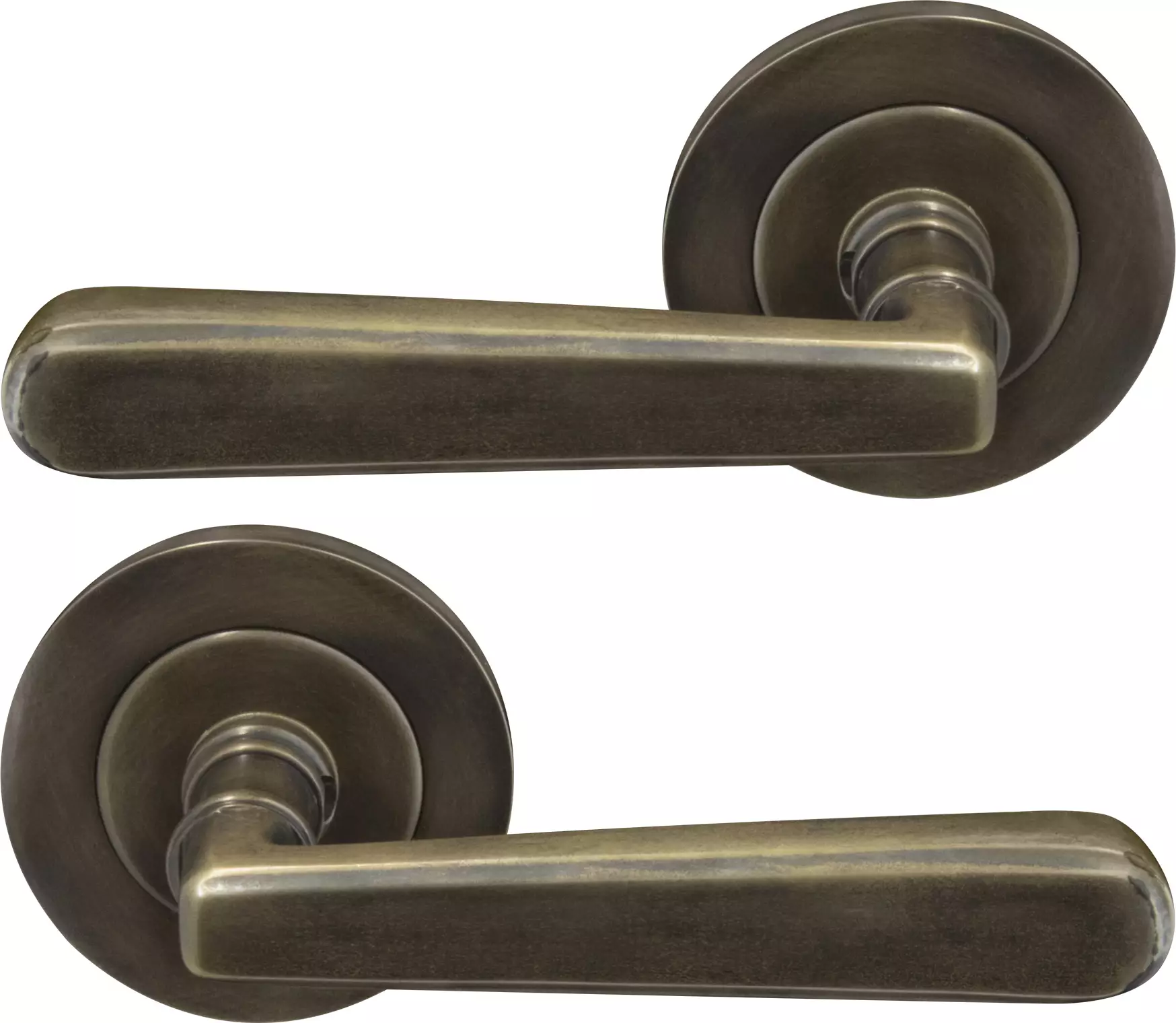 Villa 64mm Large Rose Lever Set - ORB