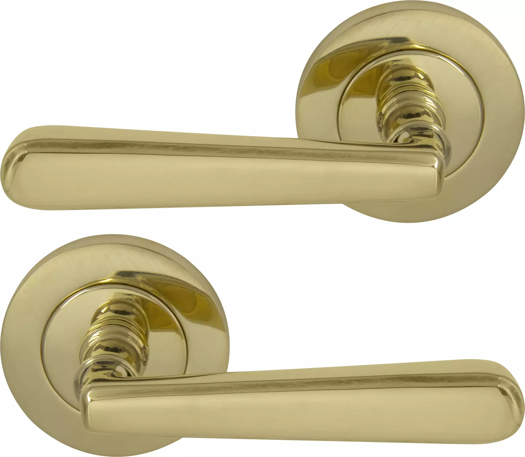 Villa 64mm Large Rose Lever Set - PB