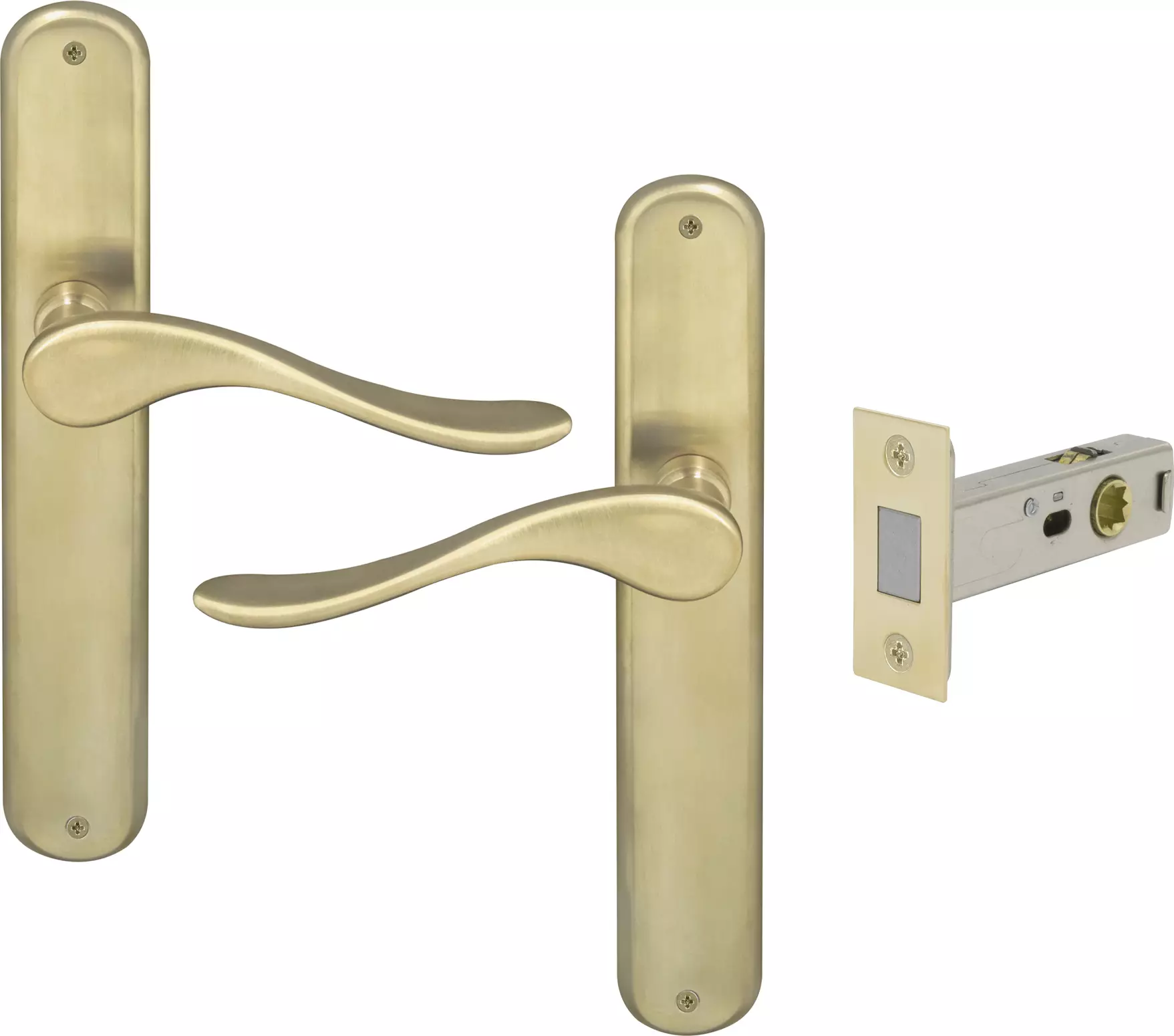 Haven Longplate Oval Passage Set - Magn. Latch - USB