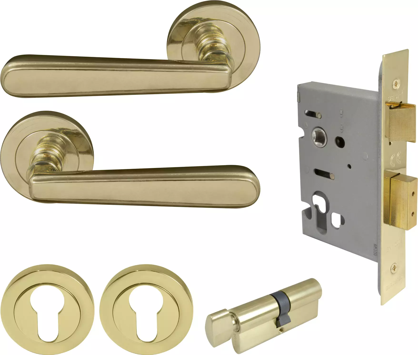 Villa Round Rose Entrance Set - E48 - PB