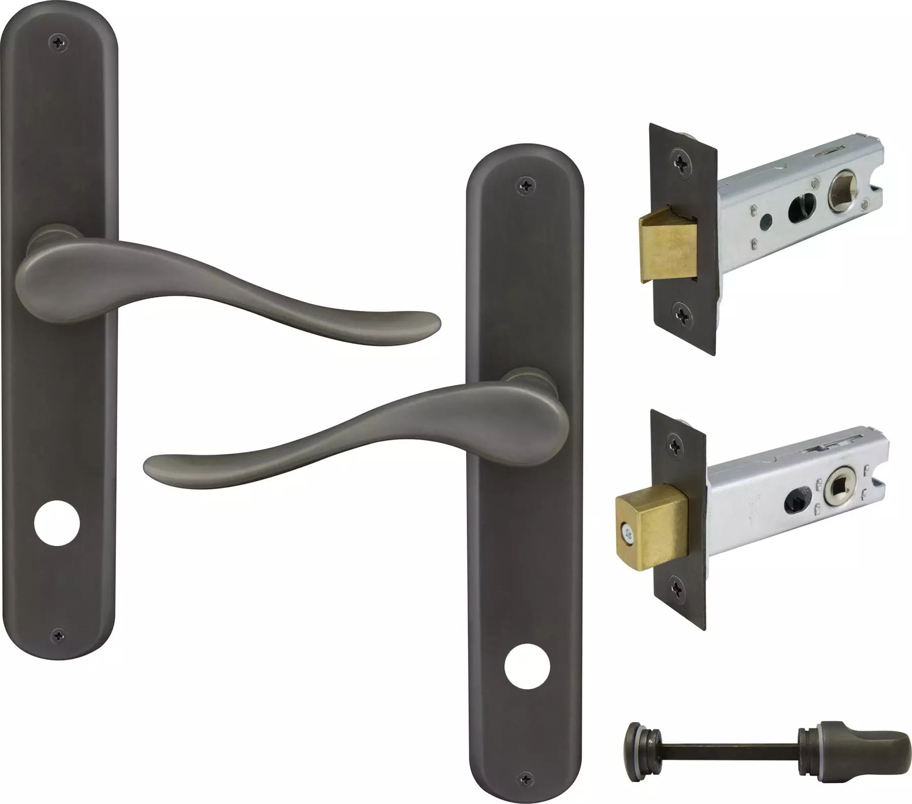 Haven Longplate Oval Privacy Set - DRB