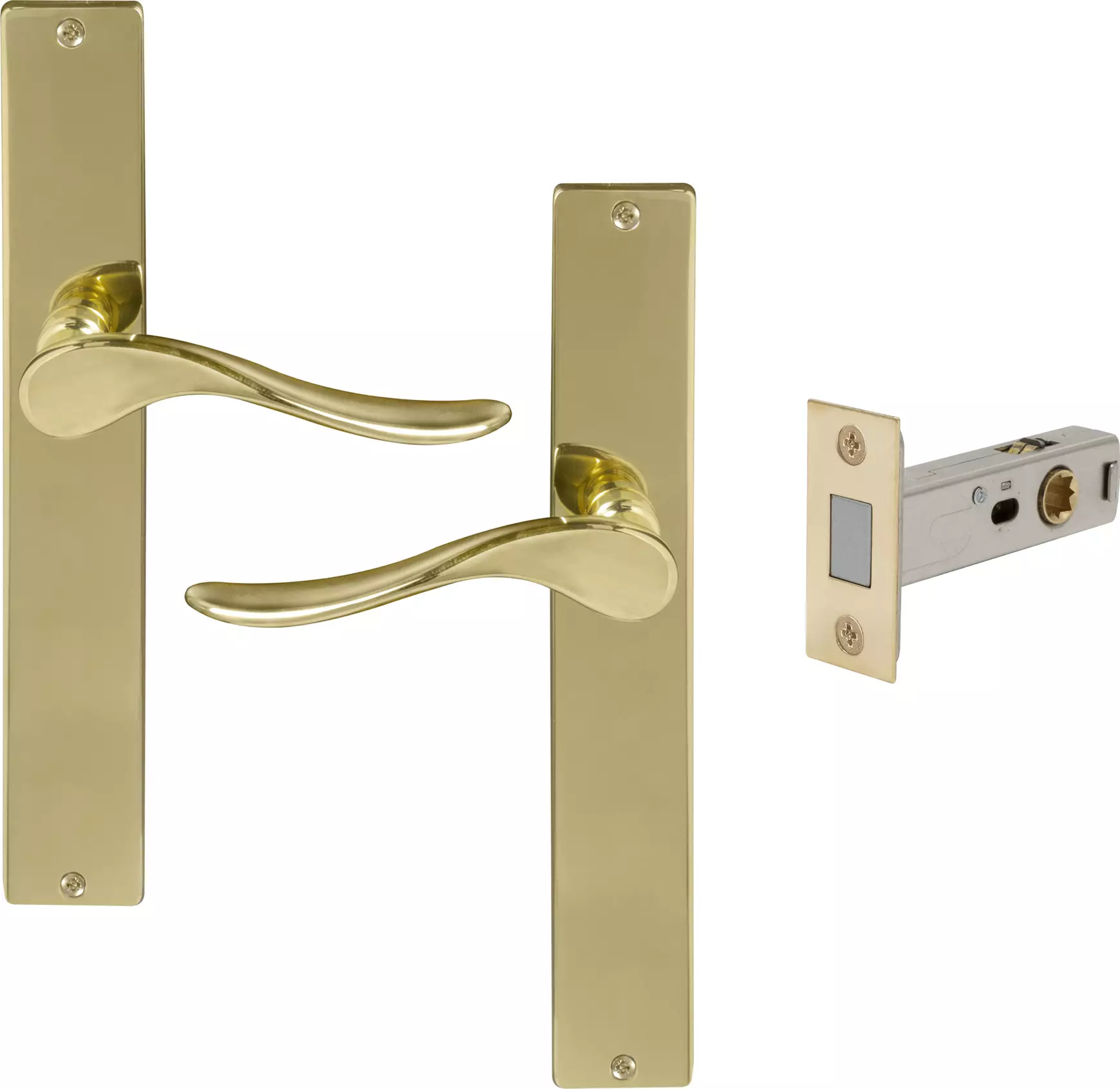 Haven Longplate Square Passage Set - Magn. Latch - PB