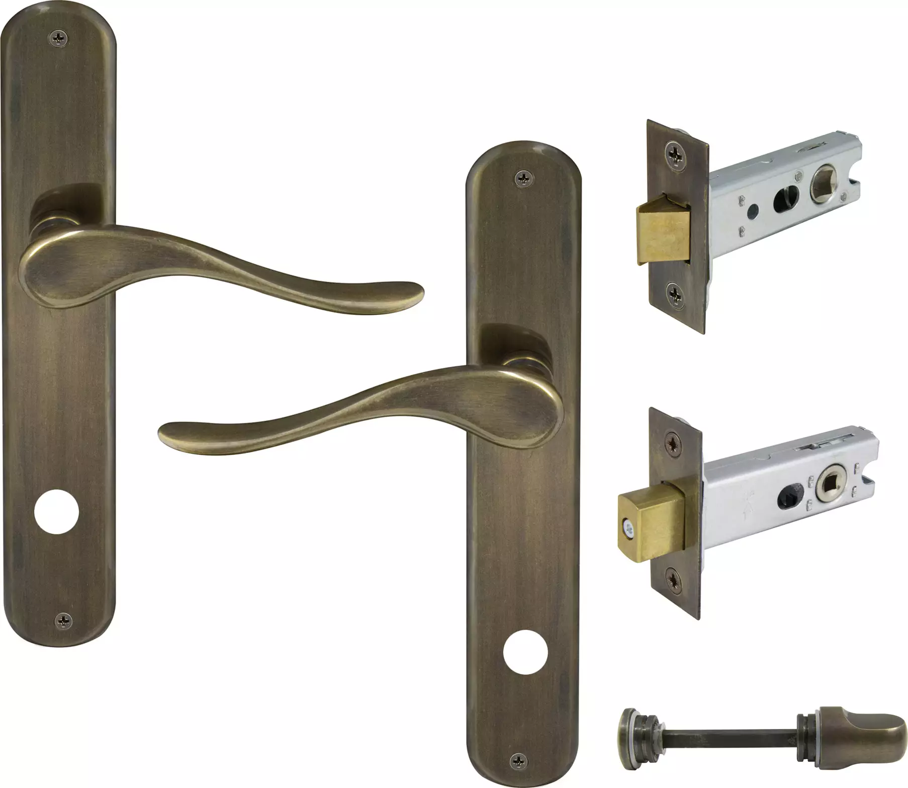 Haven Longplate Oval Privacy Set - ORB