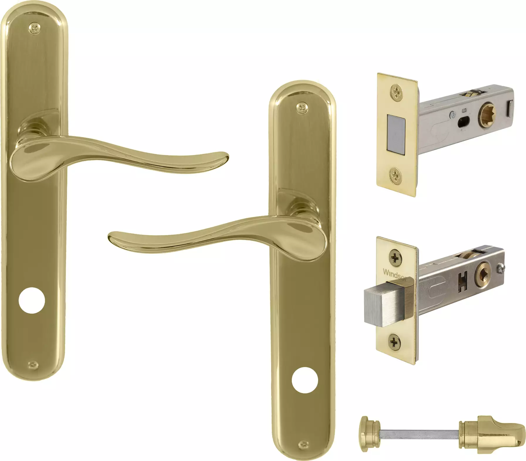 Haven Longplate Oval Privacy Set - PB