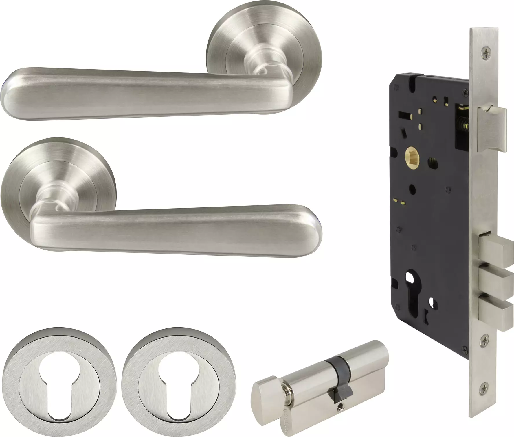 Villa Round Rose Entrance Set - E85 - BN