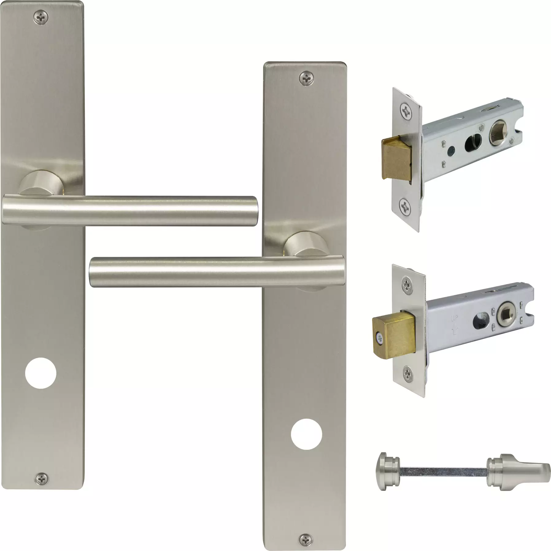 Charleston Longplate Square Privacy Set - BN