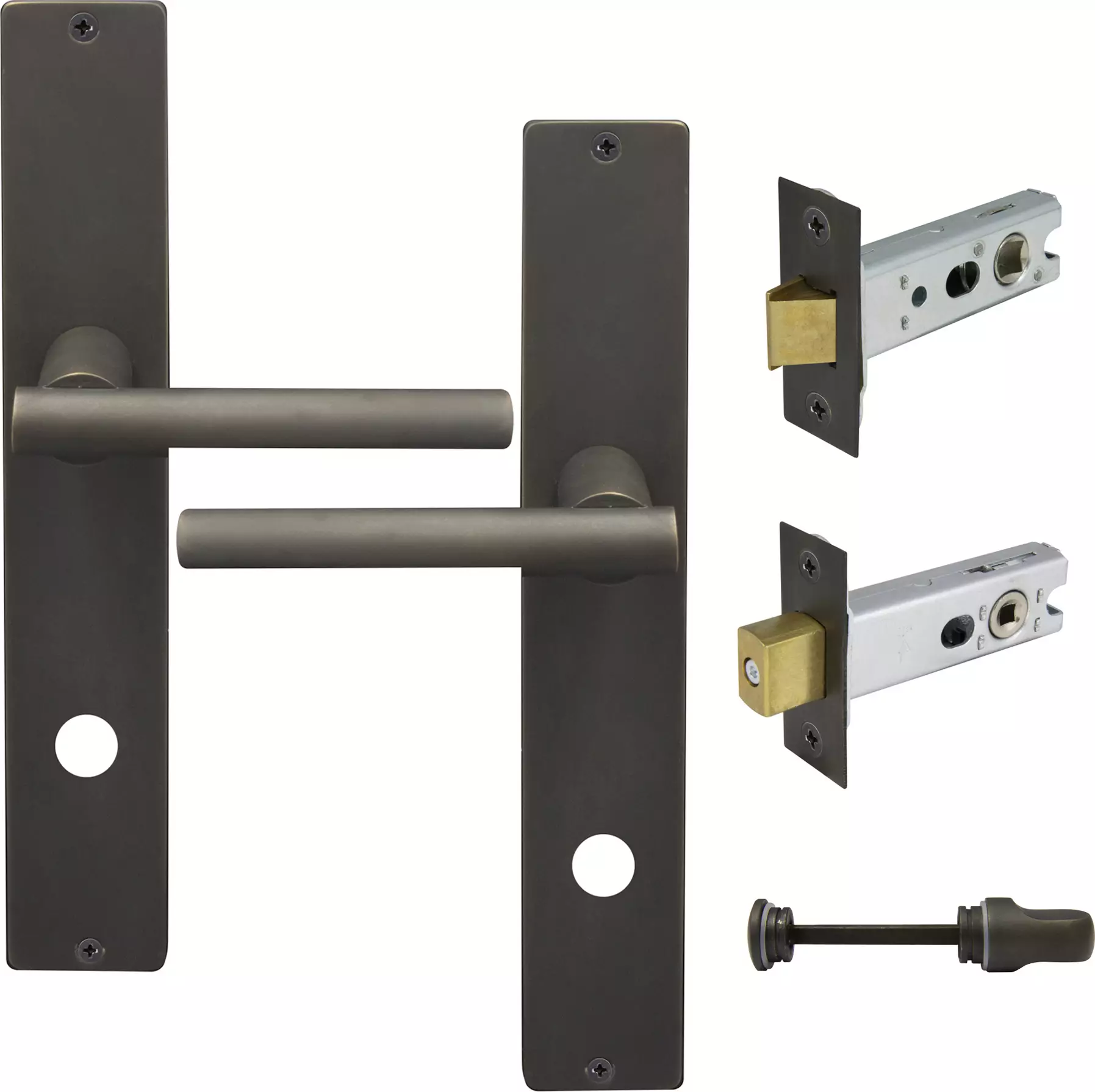 Charleston Longplate Square Privacy Set - DRB