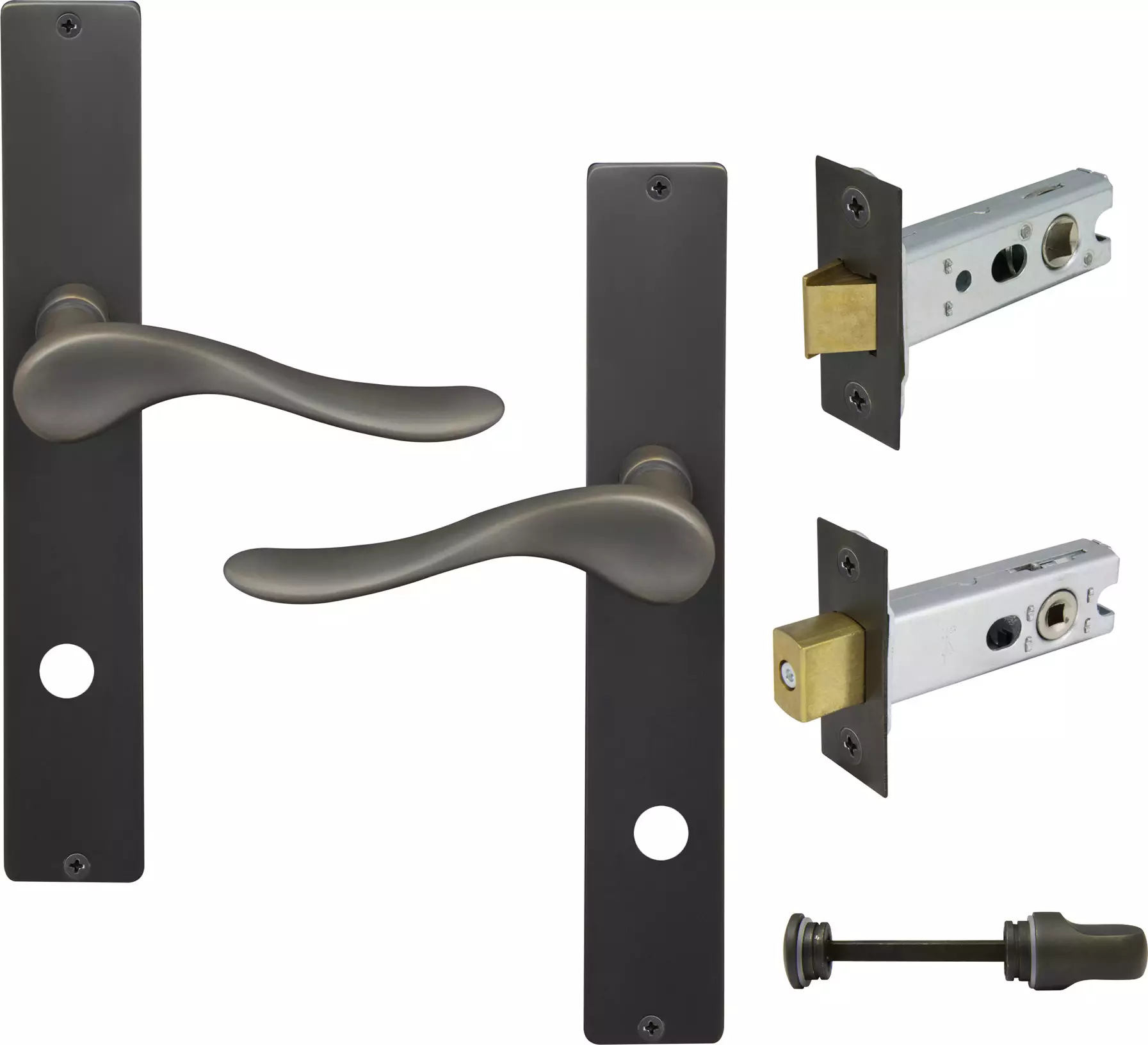 Haven Longplate Square Privacy Set - DRB