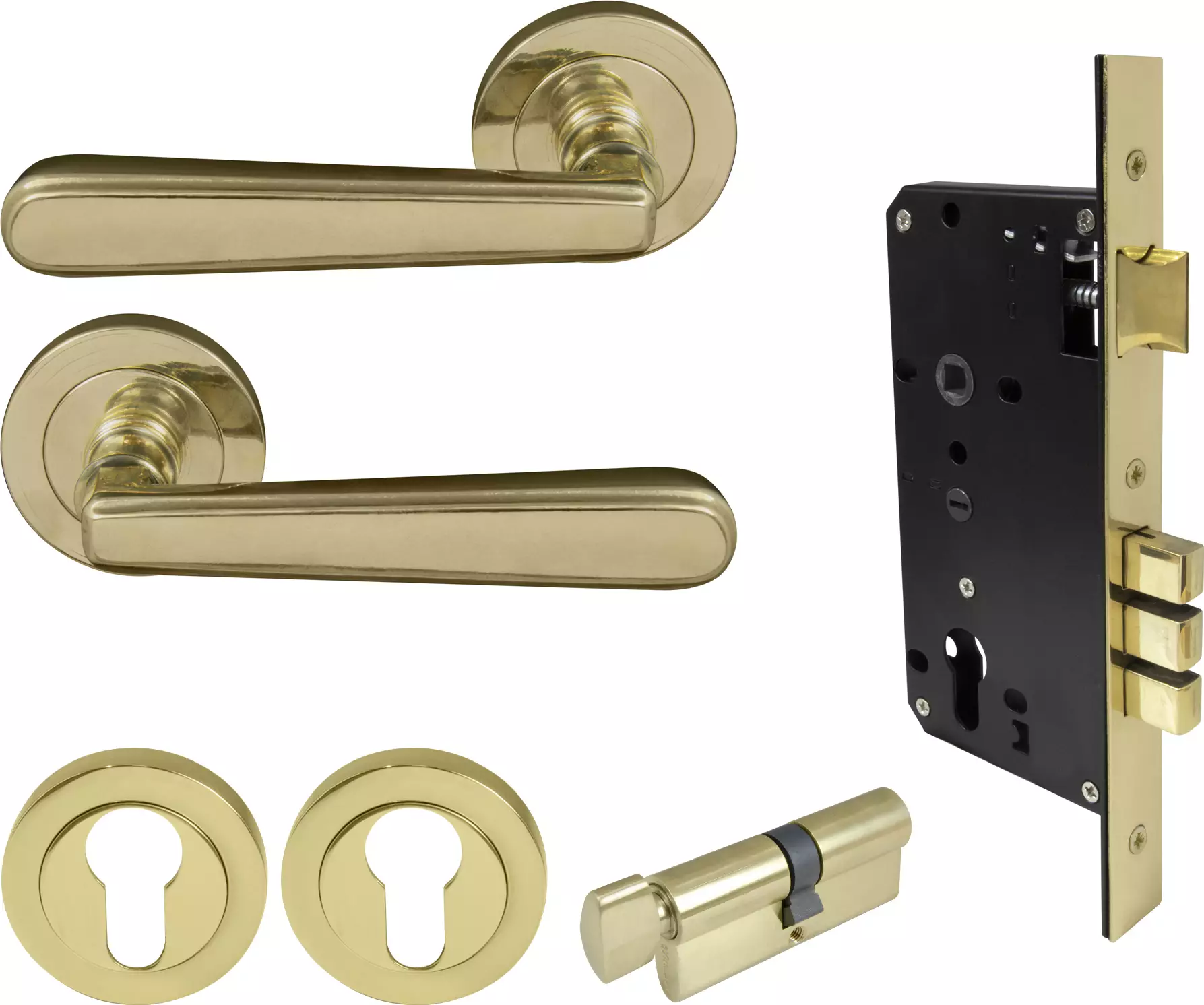 Villa Round Rose Entrance Set - E85 - PB