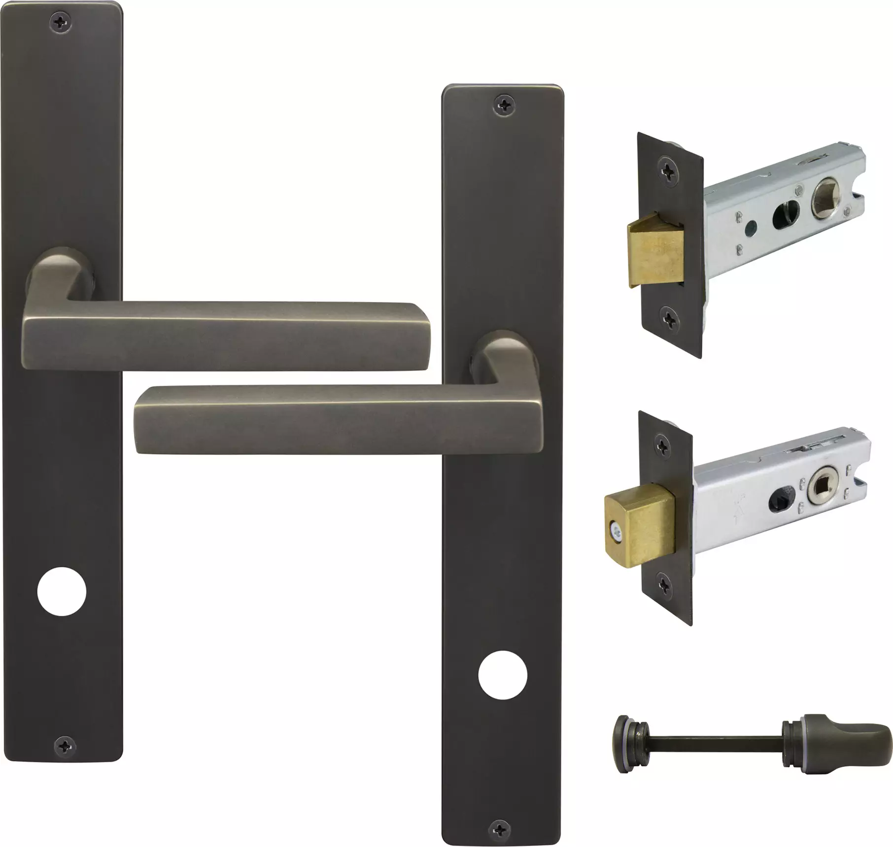 Federal Longplate Square Privacy Set - DRB