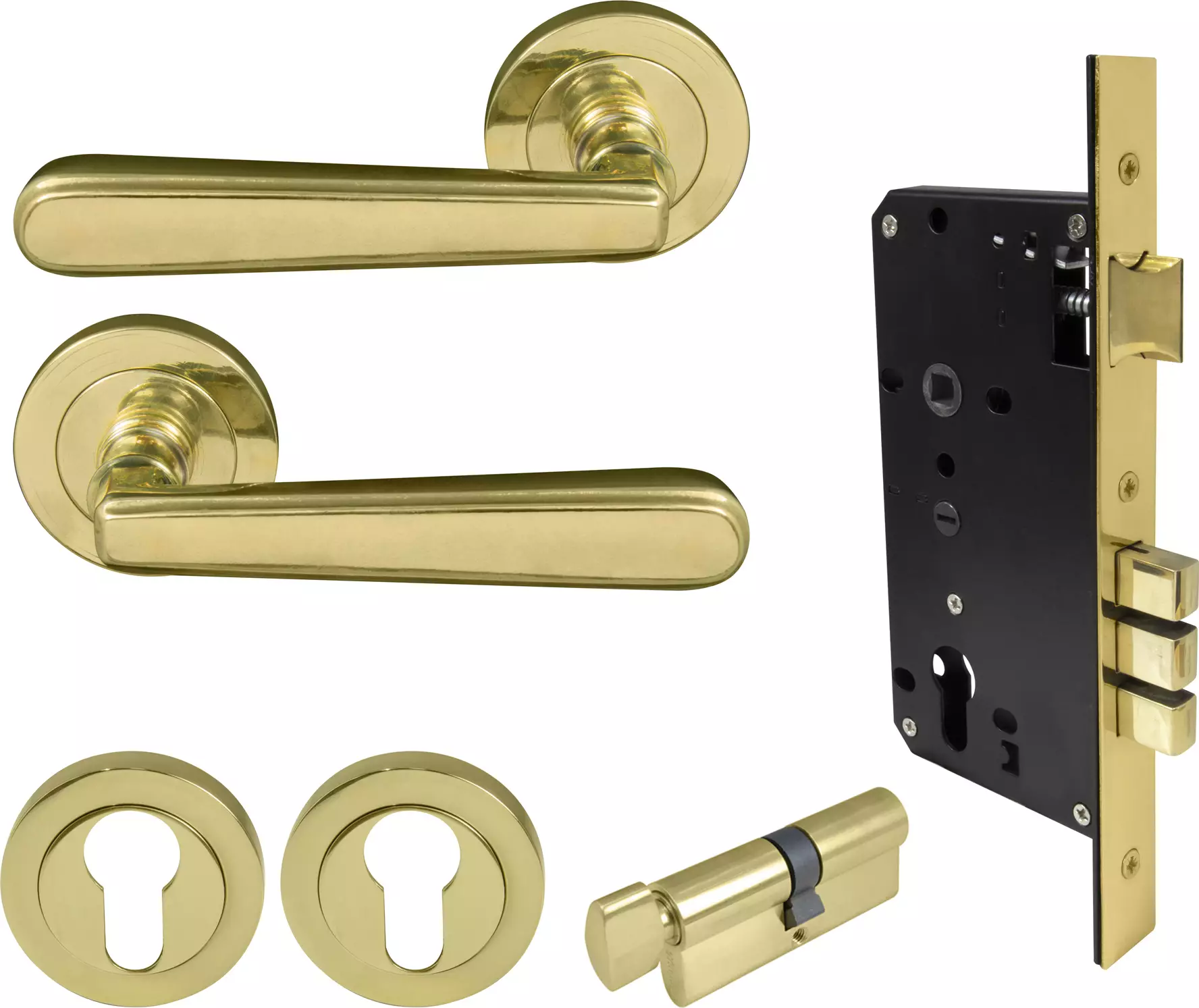 Villa Round Rose Entrance Set - E85 - UB