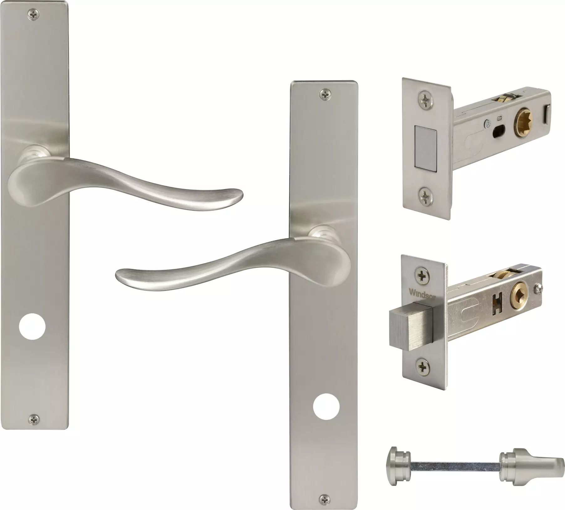 Haven Longplate Square Privacy Set - Magn. Latch - BN