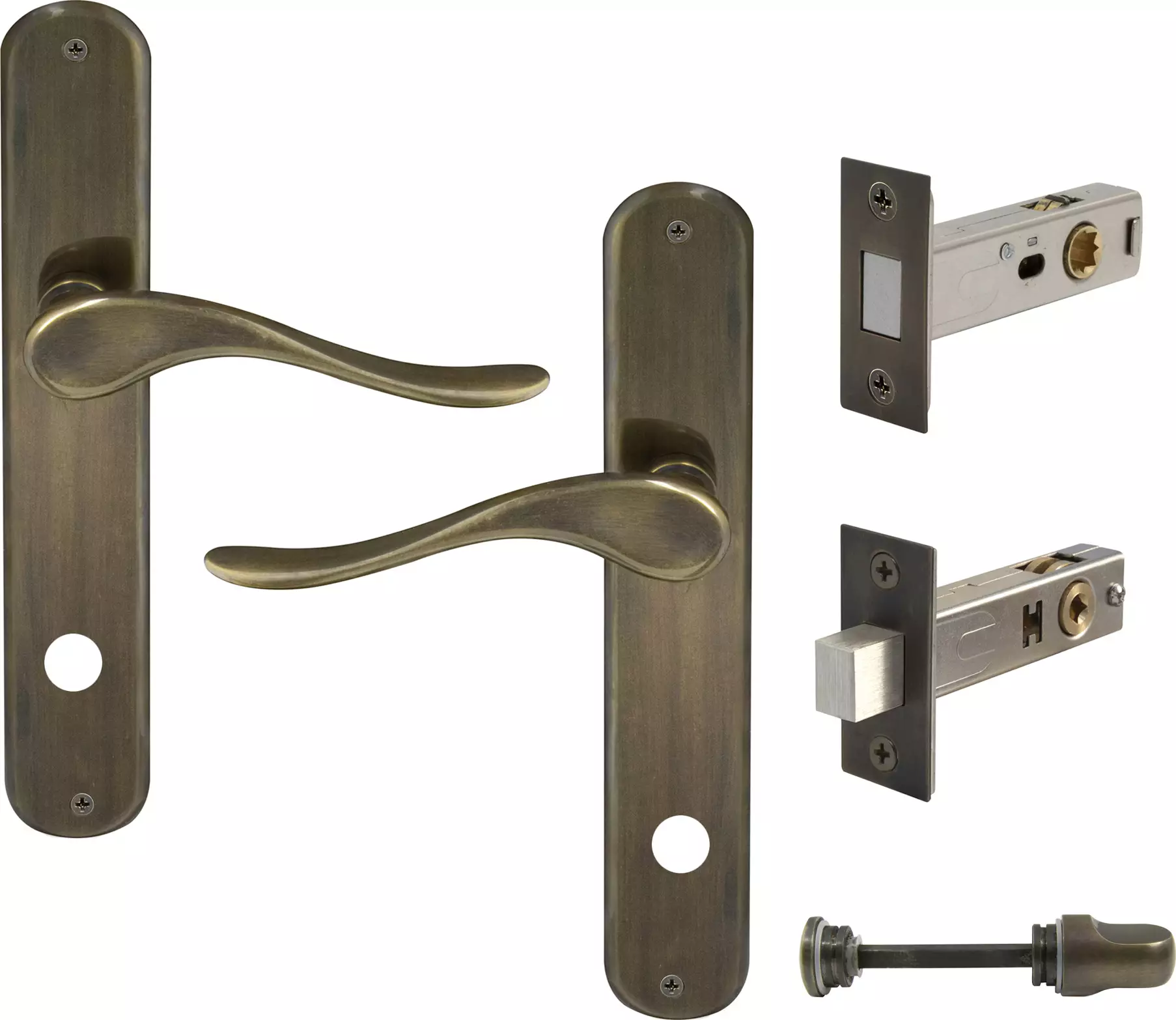 Haven Longplate Oval Privacy Set - Magn. Latch - ORB