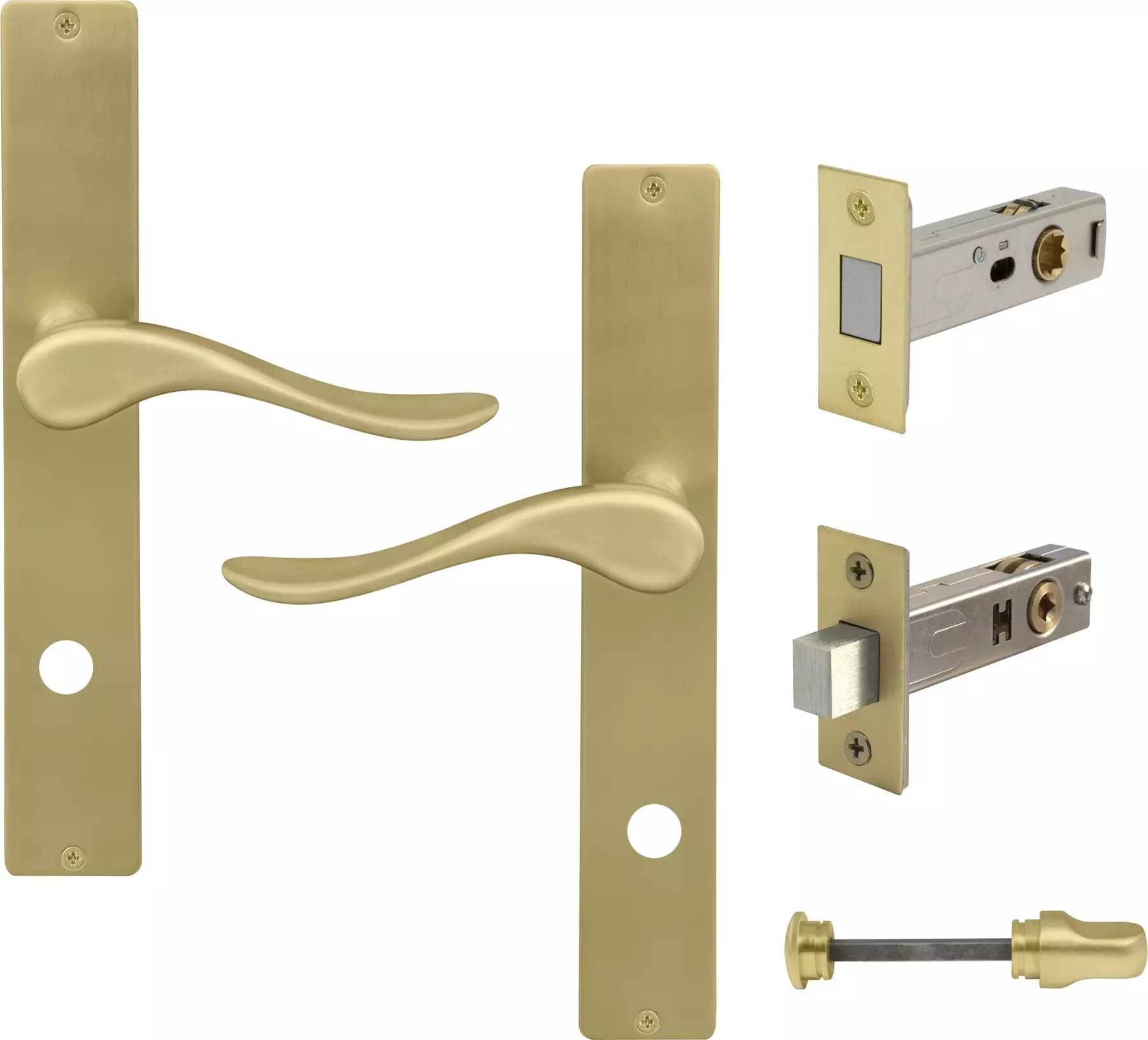 Haven Longplate Square Privacy Set - Magn. Latch - MSB