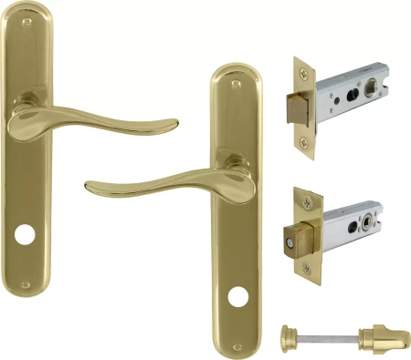 Haven Longplate Oval Privacy Set - Magn. Latch - PB