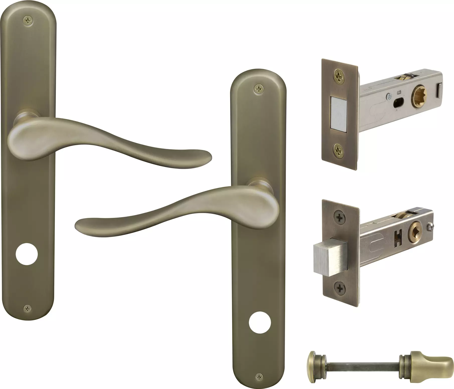 Haven Longplate Oval Privacy Set - Magn. Latch - RB