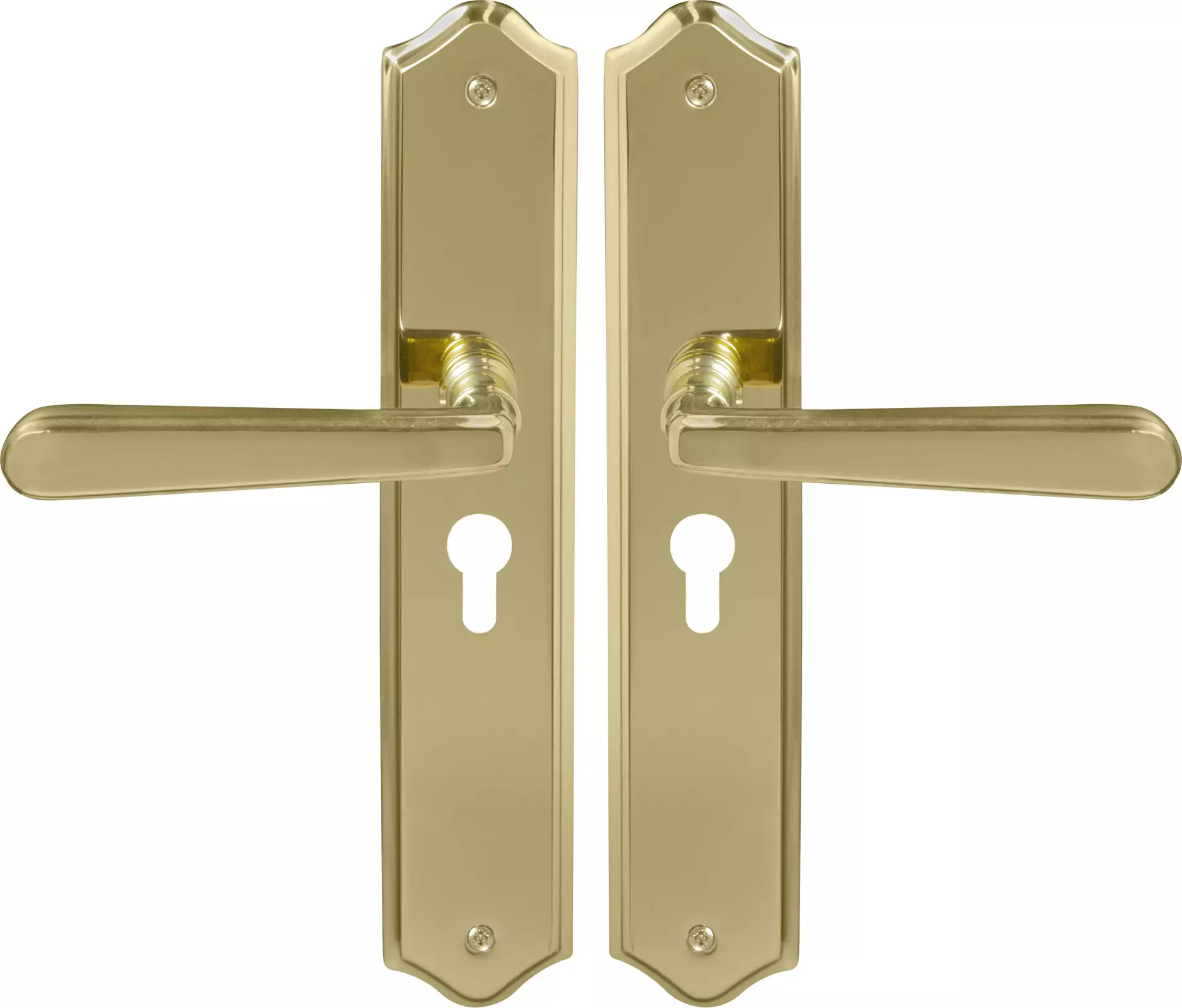 Villa Traditional Longplate E48 Keyhole - PB