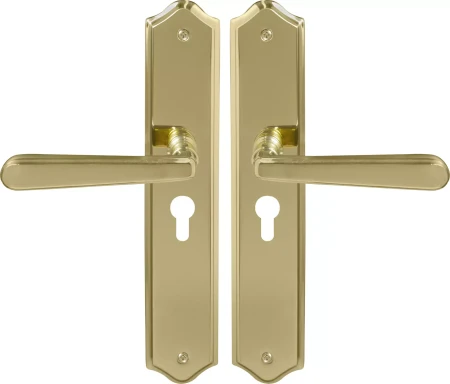 Villa Traditional Longplate E48 Keyhole - PB