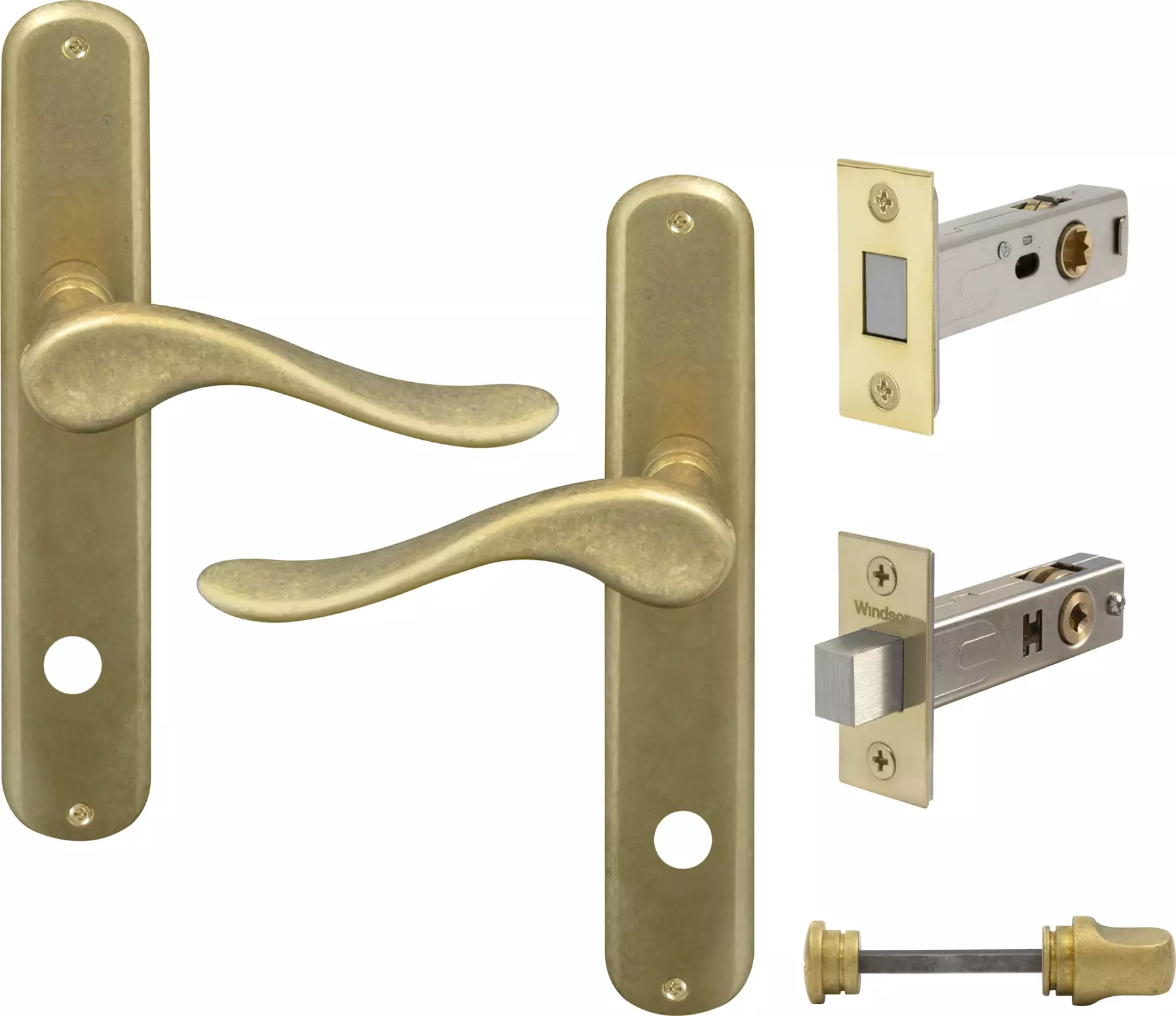 Haven Longplate Oval Privacy Set - Magn. Latch - RLB