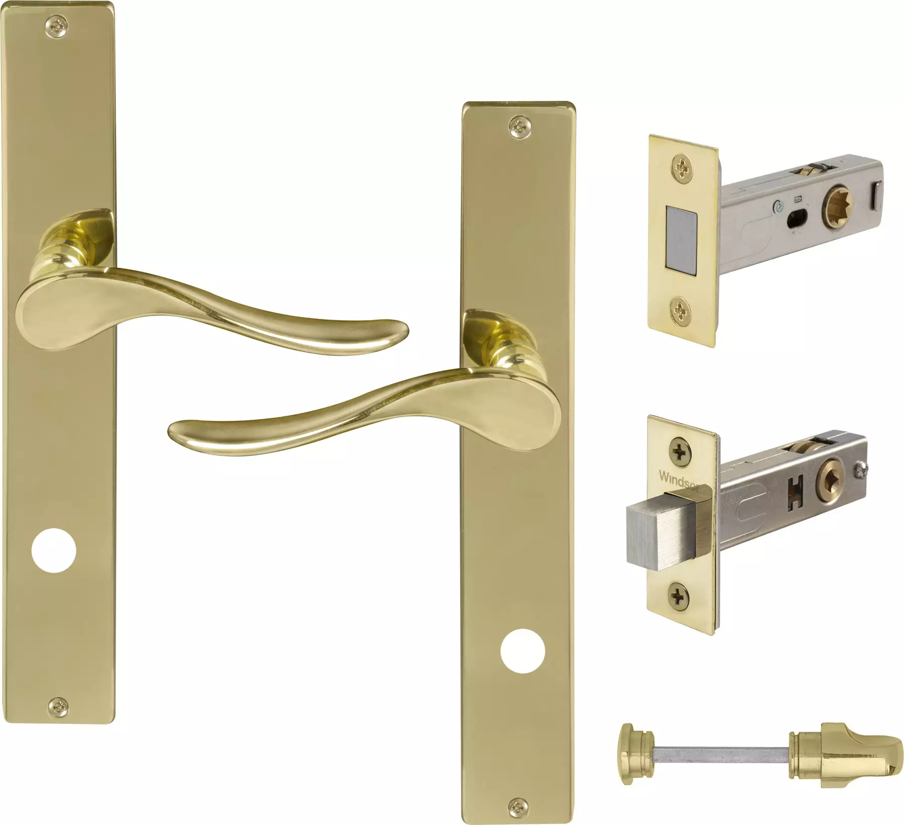 Haven Longplate Square Privacy Set - Magn. Latch - PB