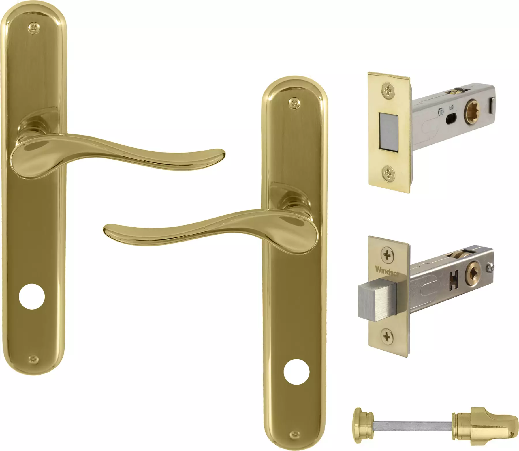 Haven Longplate Oval Privacy Set - Magn. Latch - UB