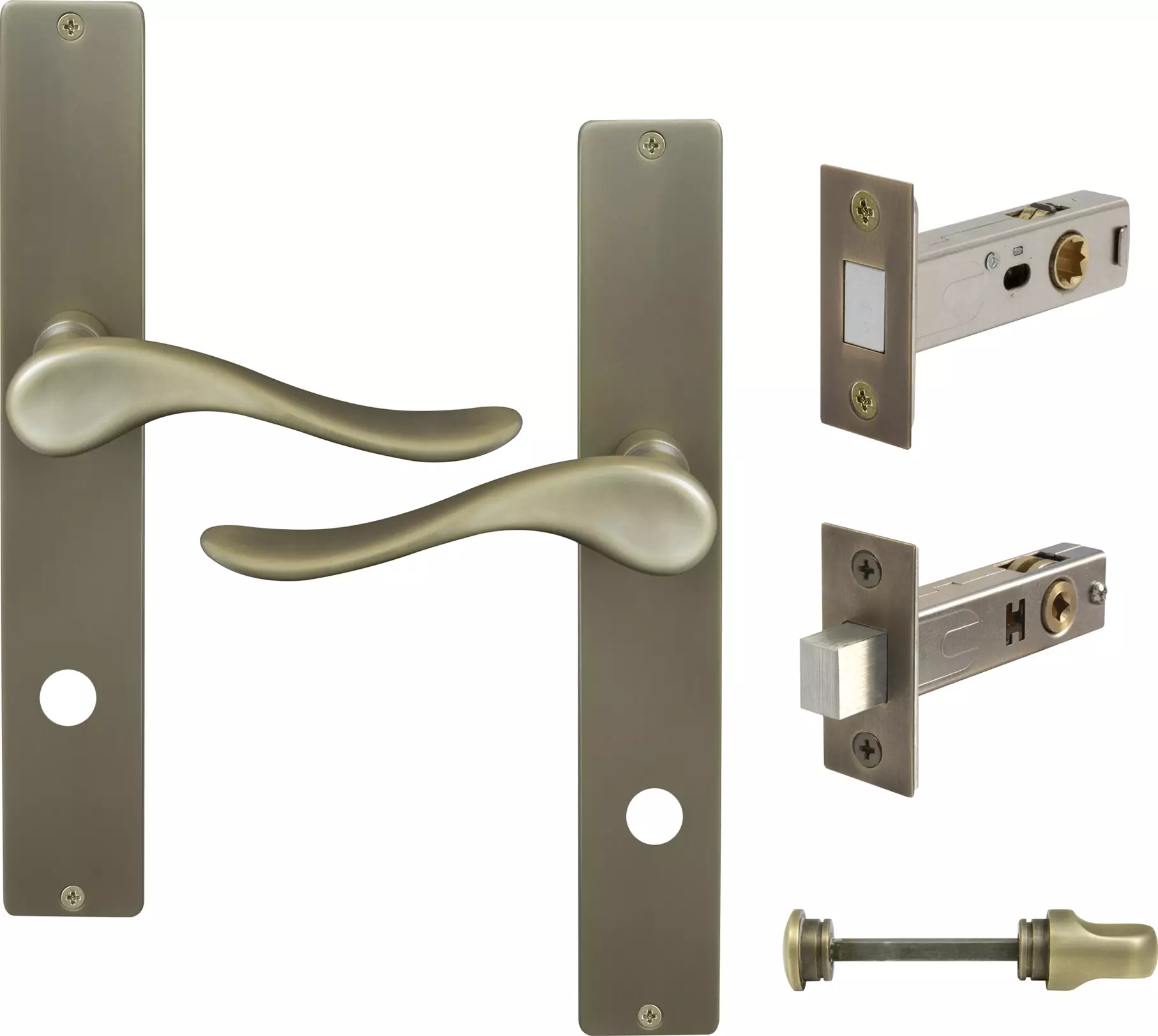 Haven Longplate Square Privacy Set - Magn. Latch - RB