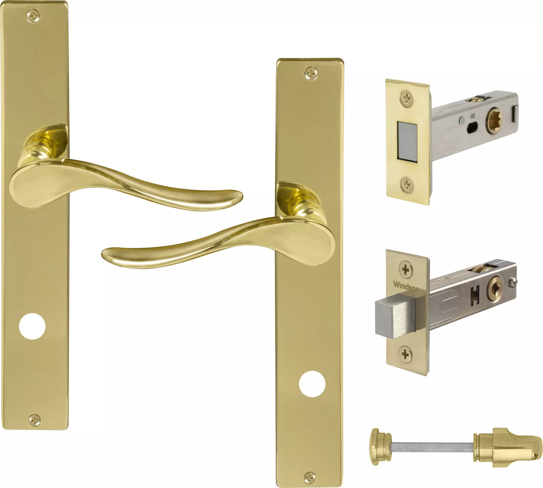 Haven Longplate Square Privacy Set - Magn. Latch - UB