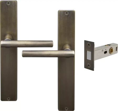Charleston Longplate Square Passage Set - Magn. Latch - ORB