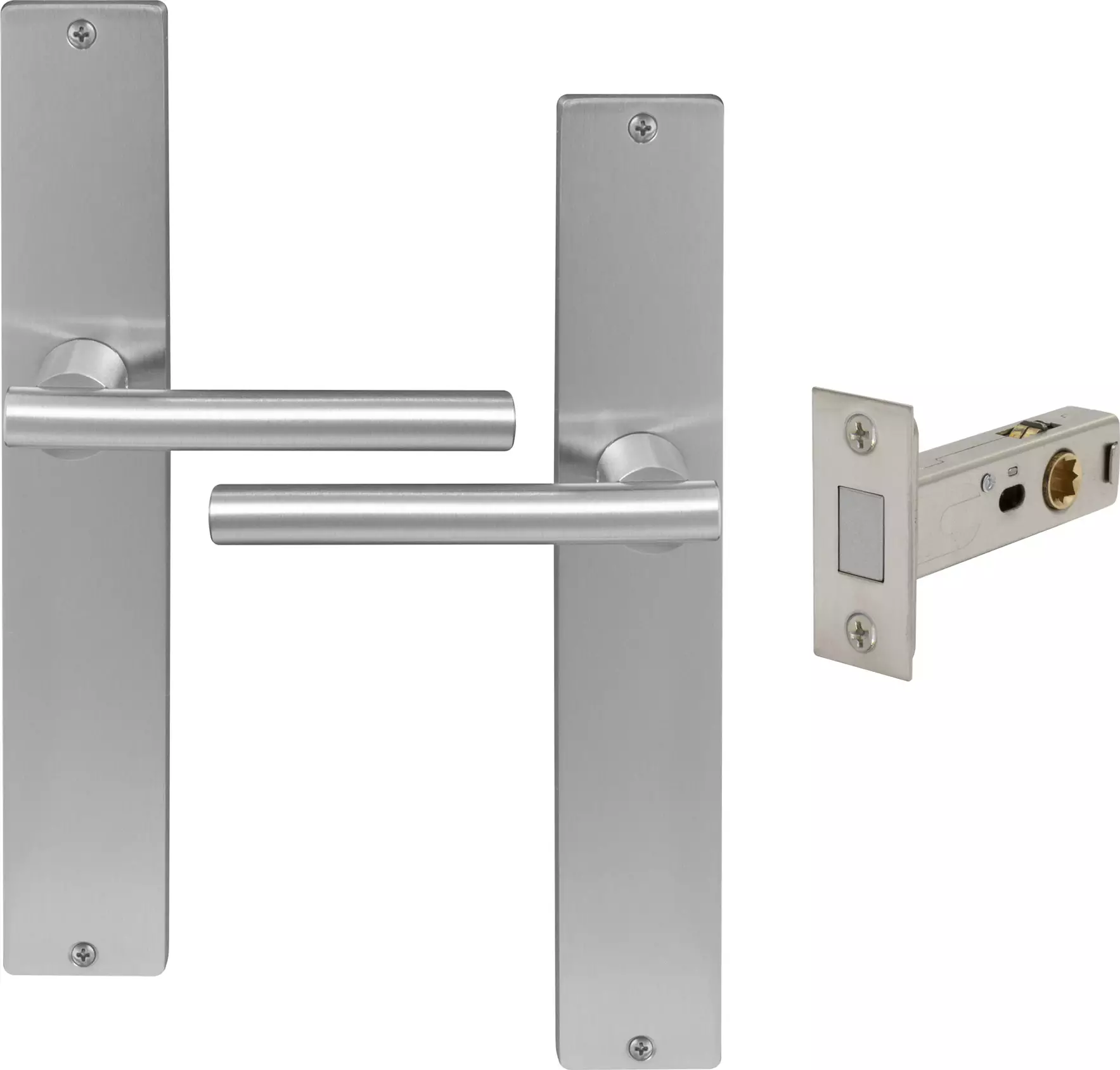 Charleston Longplate Square Passage Set - Magn. Latch - PC