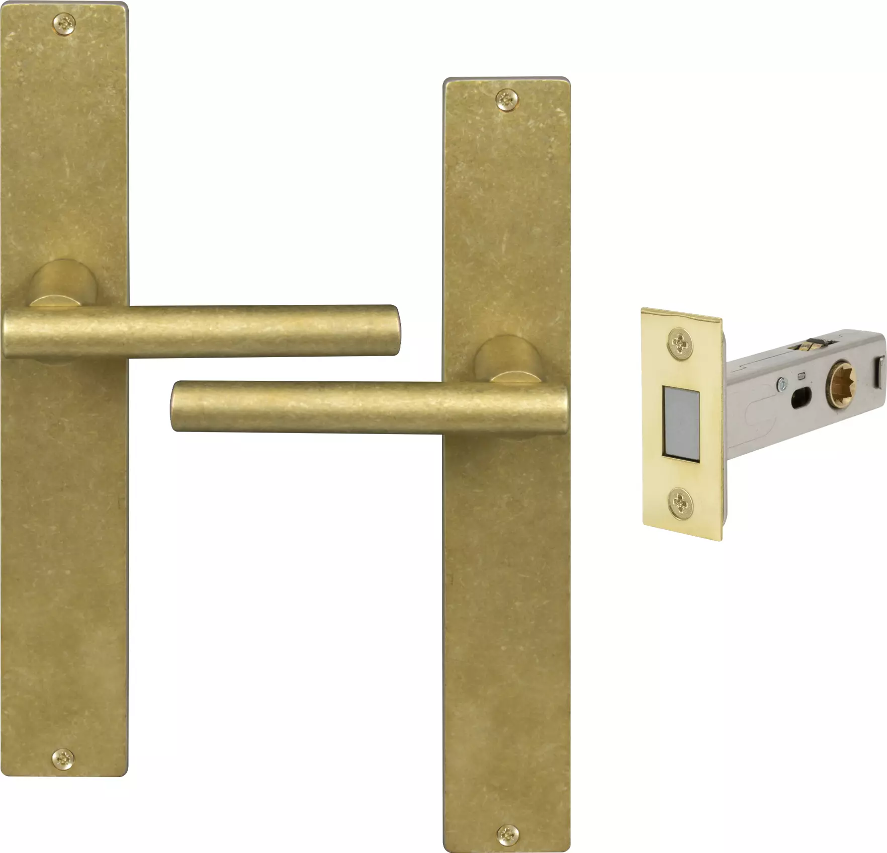 Charleston Longplate Square Passage Set - Magn. Latch - RLB