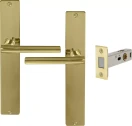 Charleston Longplate Square Passage Set - Magn. Latch - UB