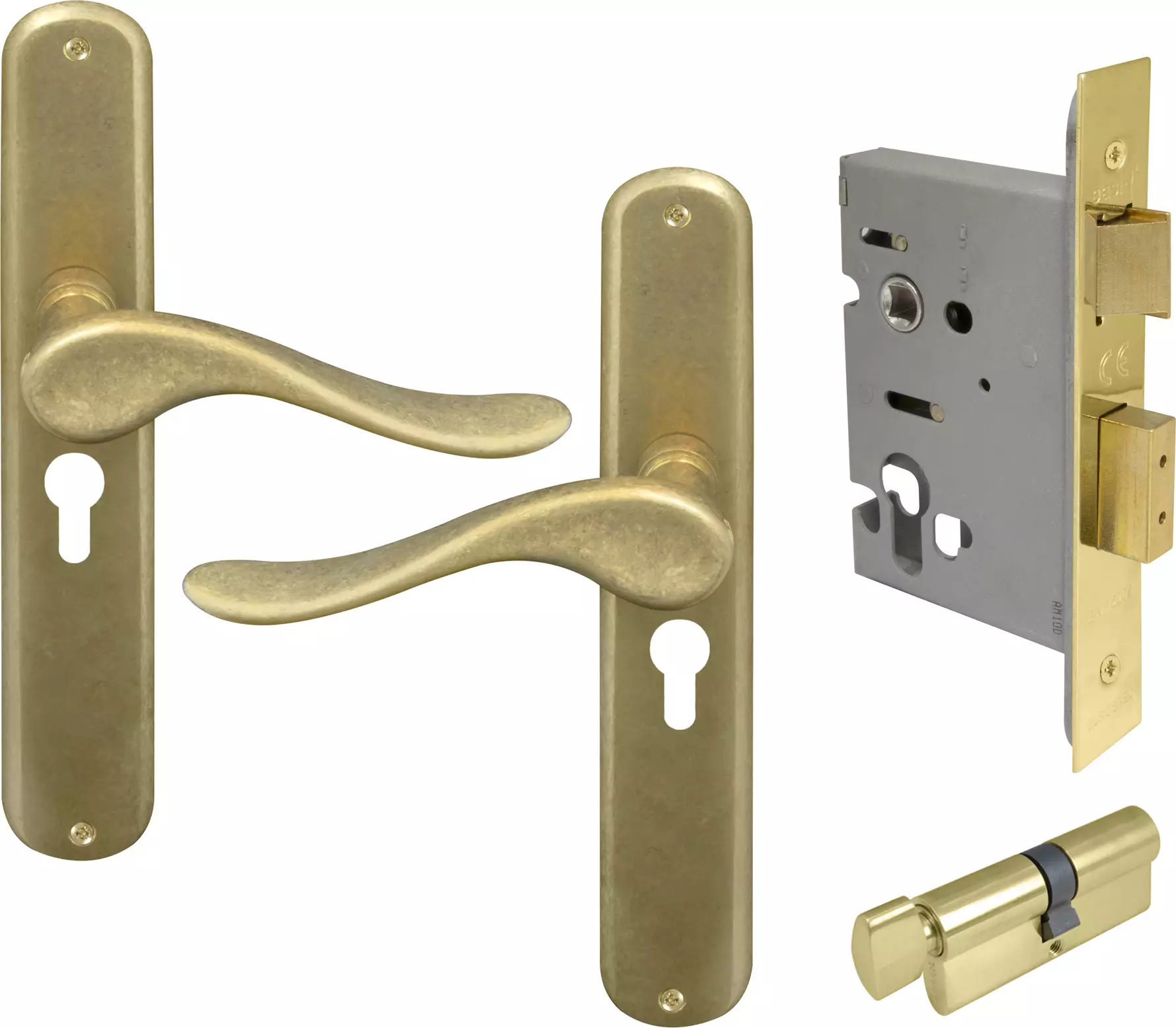 Haven Longplate Oval Entrance Set - E48 - RLB