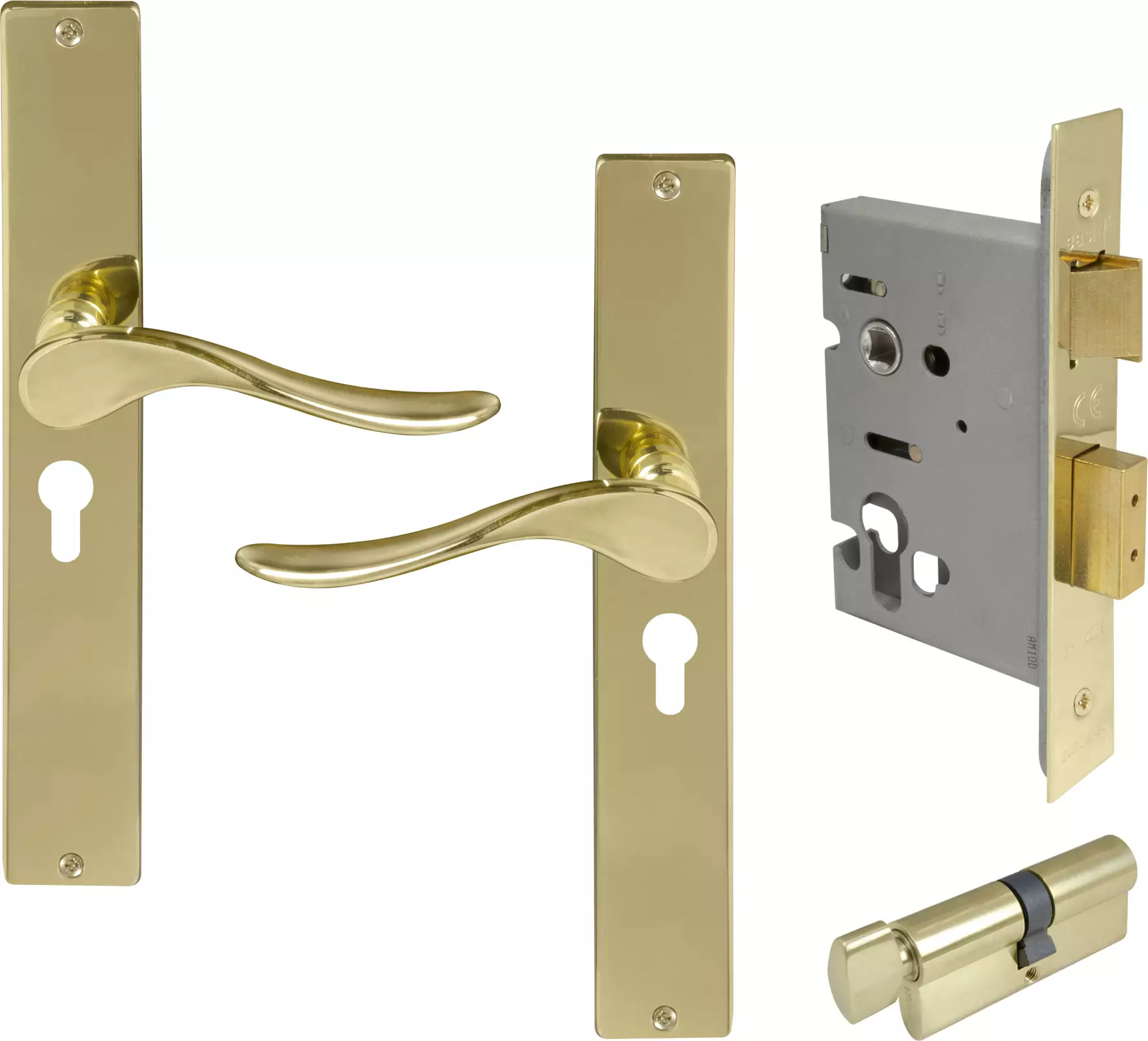 Haven LP Square Entrance Set - E48 - PB